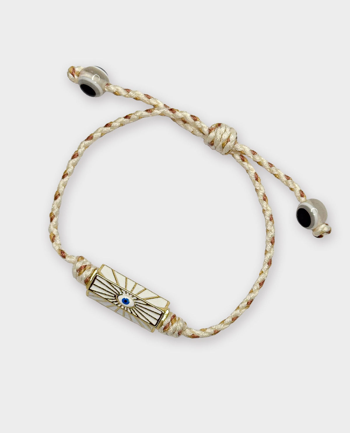 BOHEMIAN EVIL EYE BRACELET SET - BLACK & WHITE