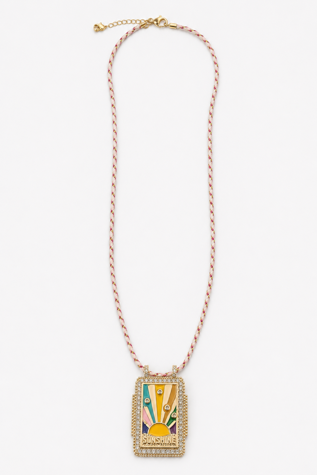 LARGE SUNSHINE PENDANT NECKLACE