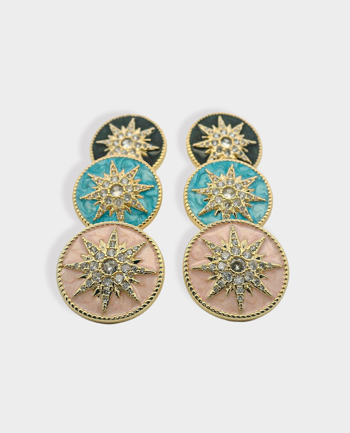 DESERT STAR STUD EARRINGS - PINK