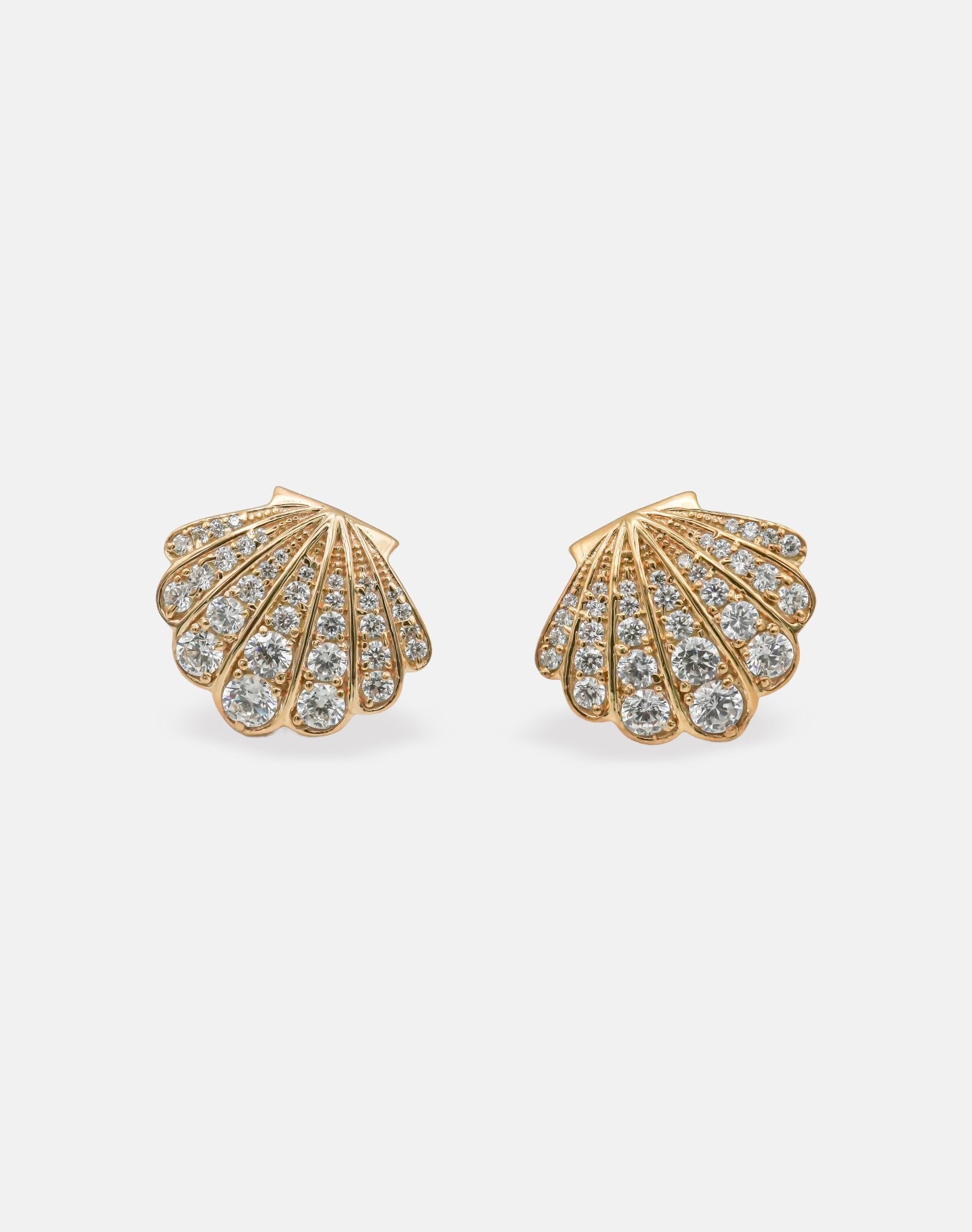 LA PLAGE SCALLOP SHELL EARRINGS