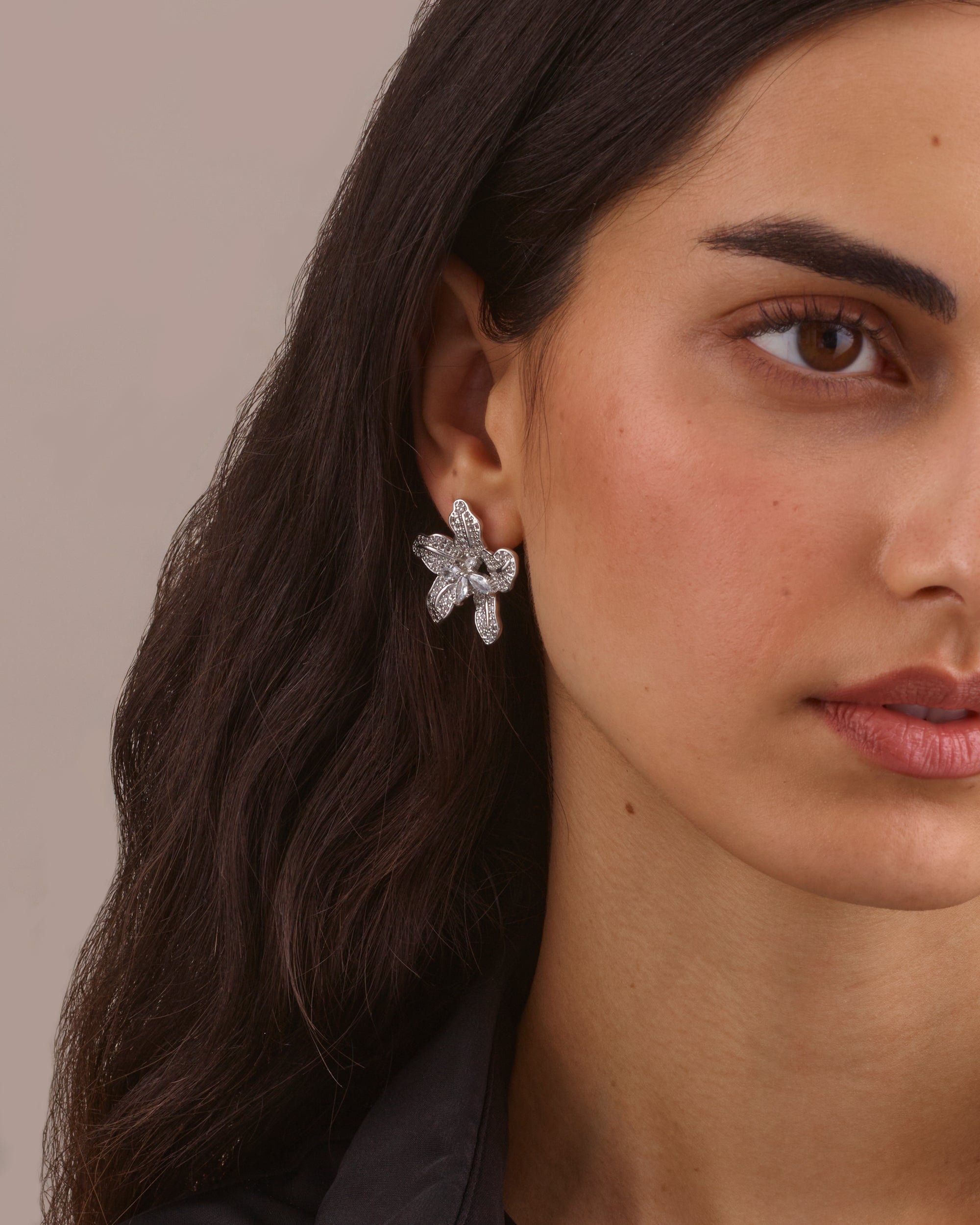 BLOSSOM SILVER STUD EARRINGS