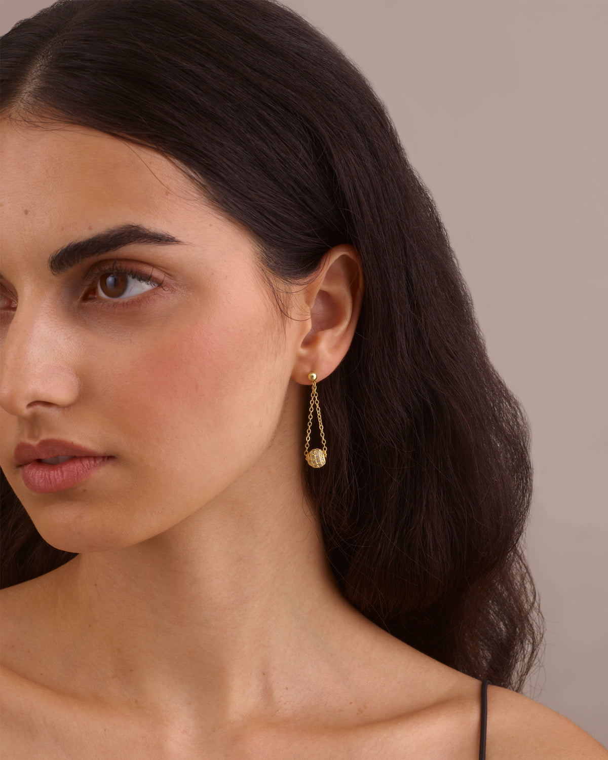 DISCO BALL DROP EARRINGS