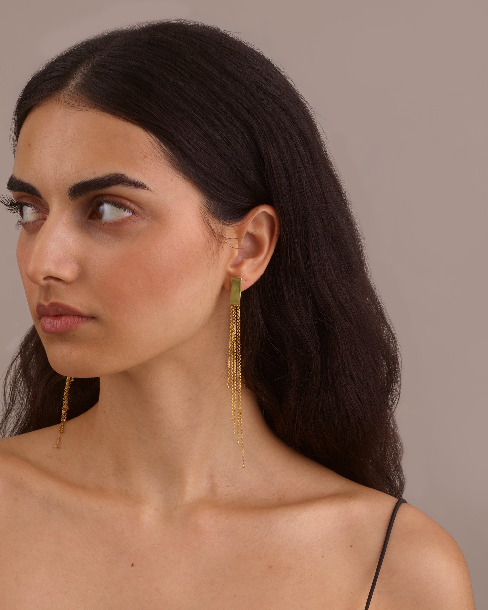 LUXE: THE GOLD MESH DROP EARRINGS