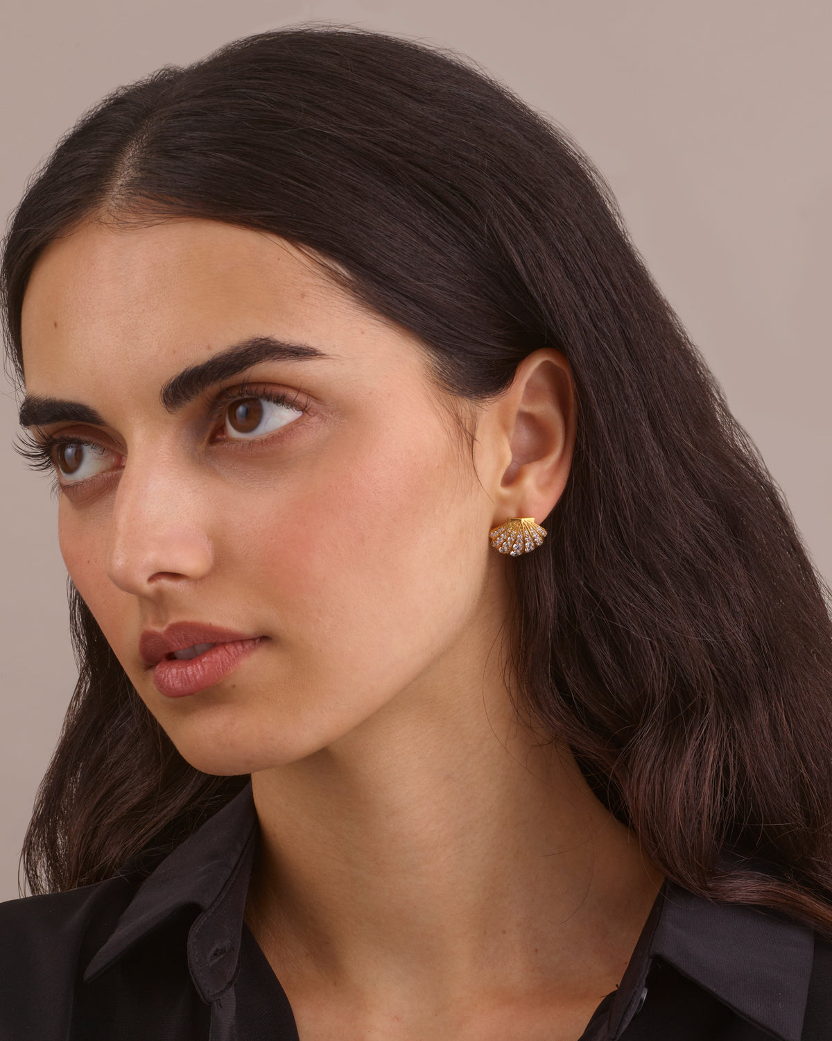 LA PLAGE SCALLOP SHELL EARRINGS