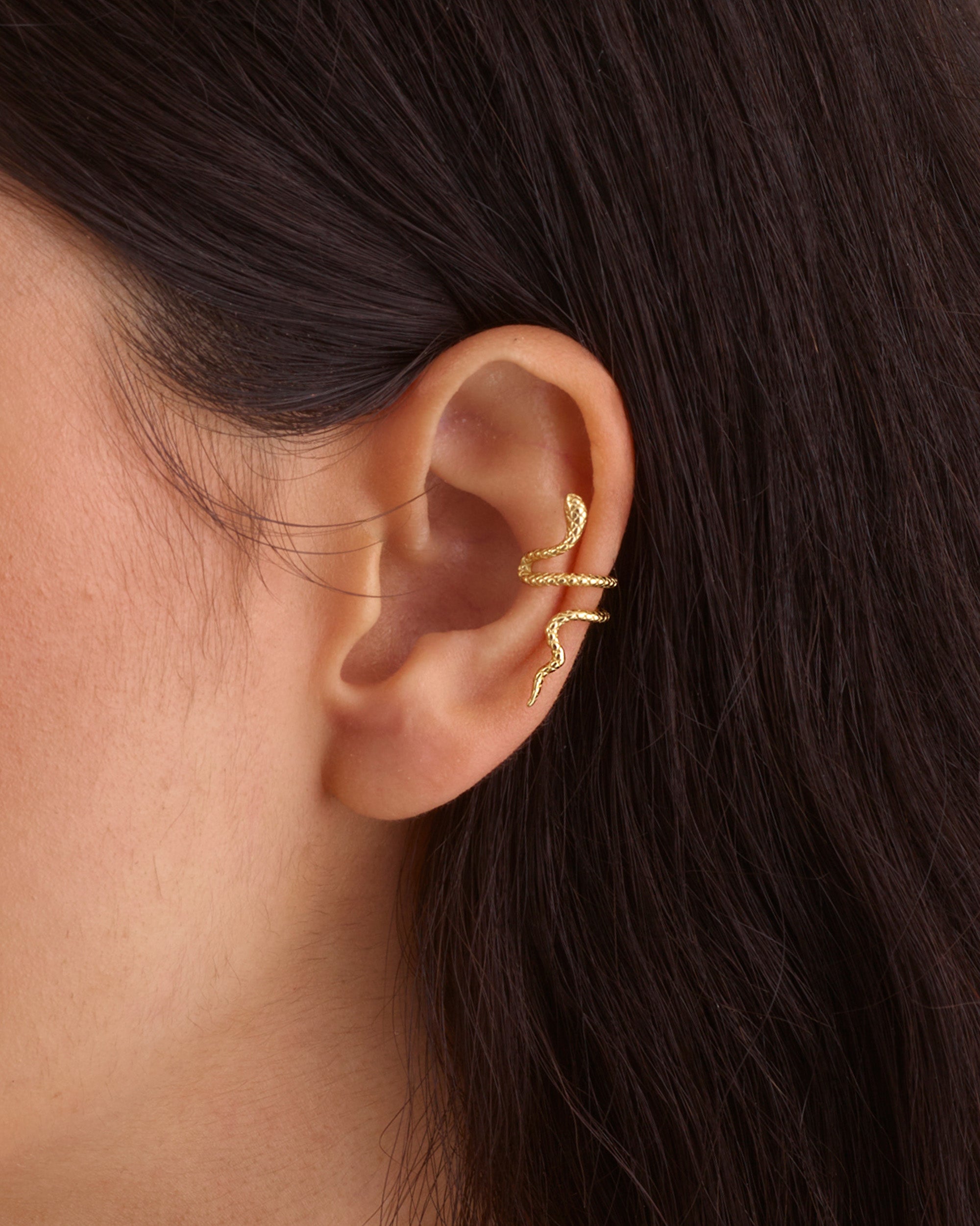SNAKE GOLD EAR CUFF