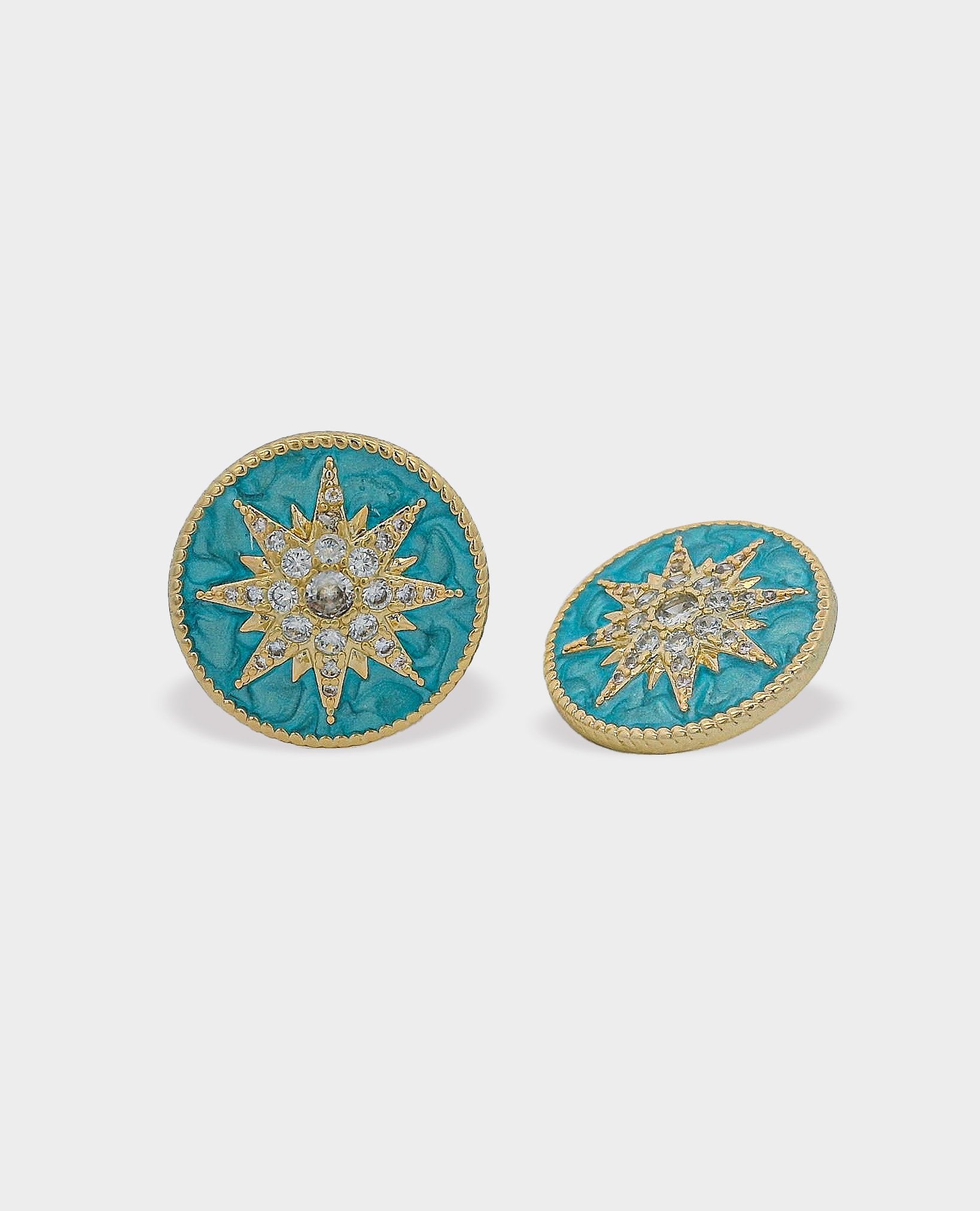 DESERT STAR STUD EARRINGS - TURQUOISE