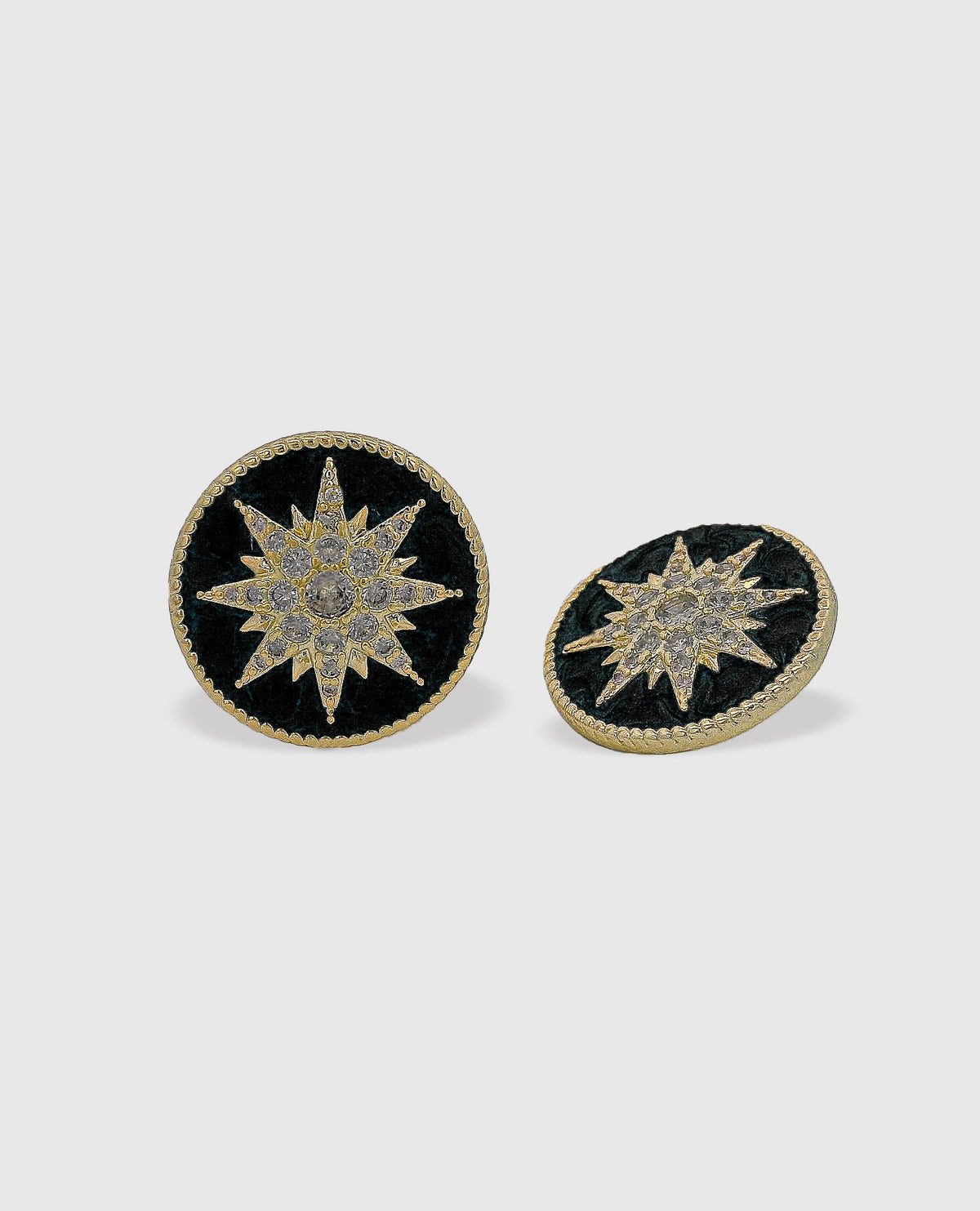 DESERT STAR STUD EARRINGS - BLACK