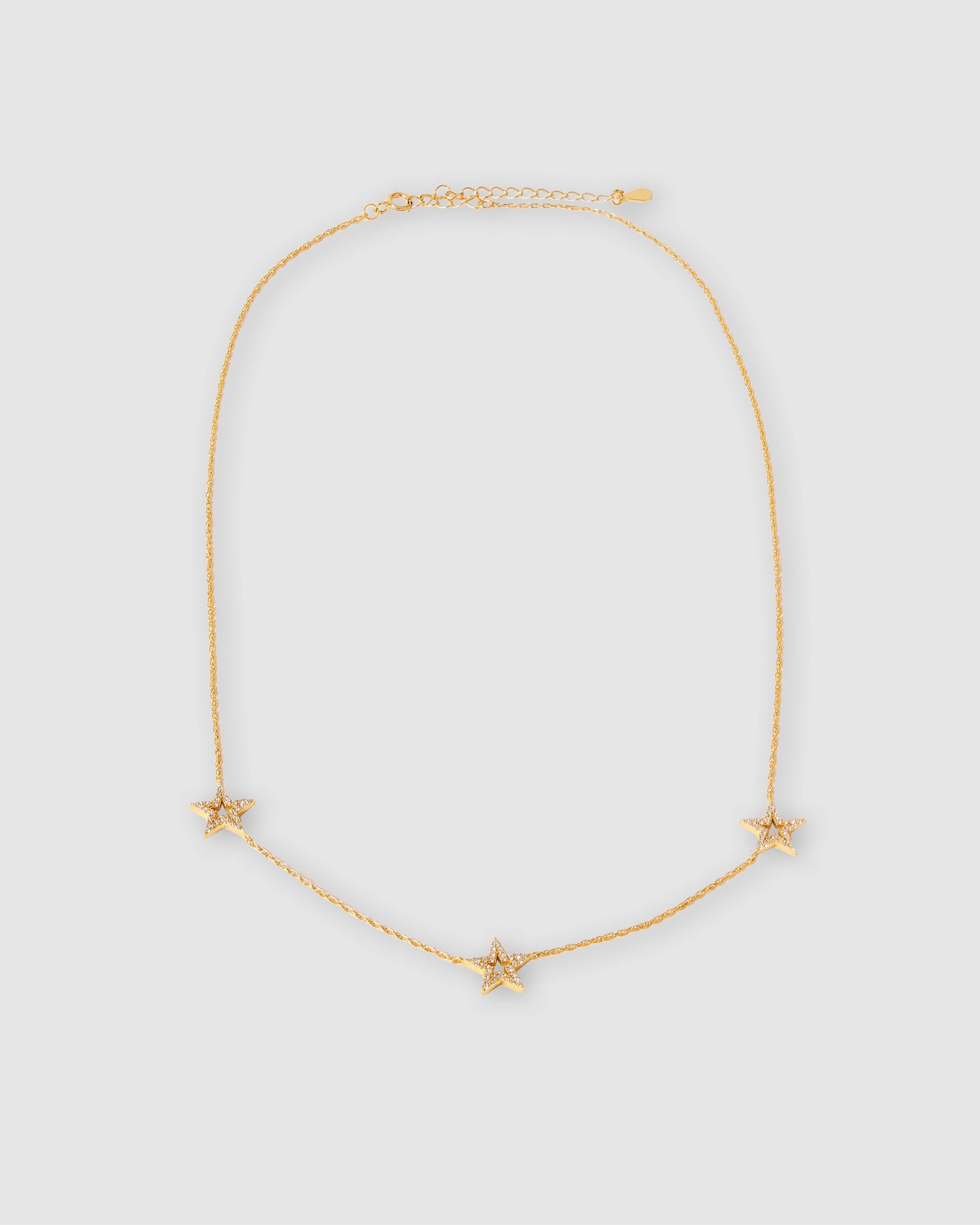 TRIPLE STAR NECKLACE - GOLD