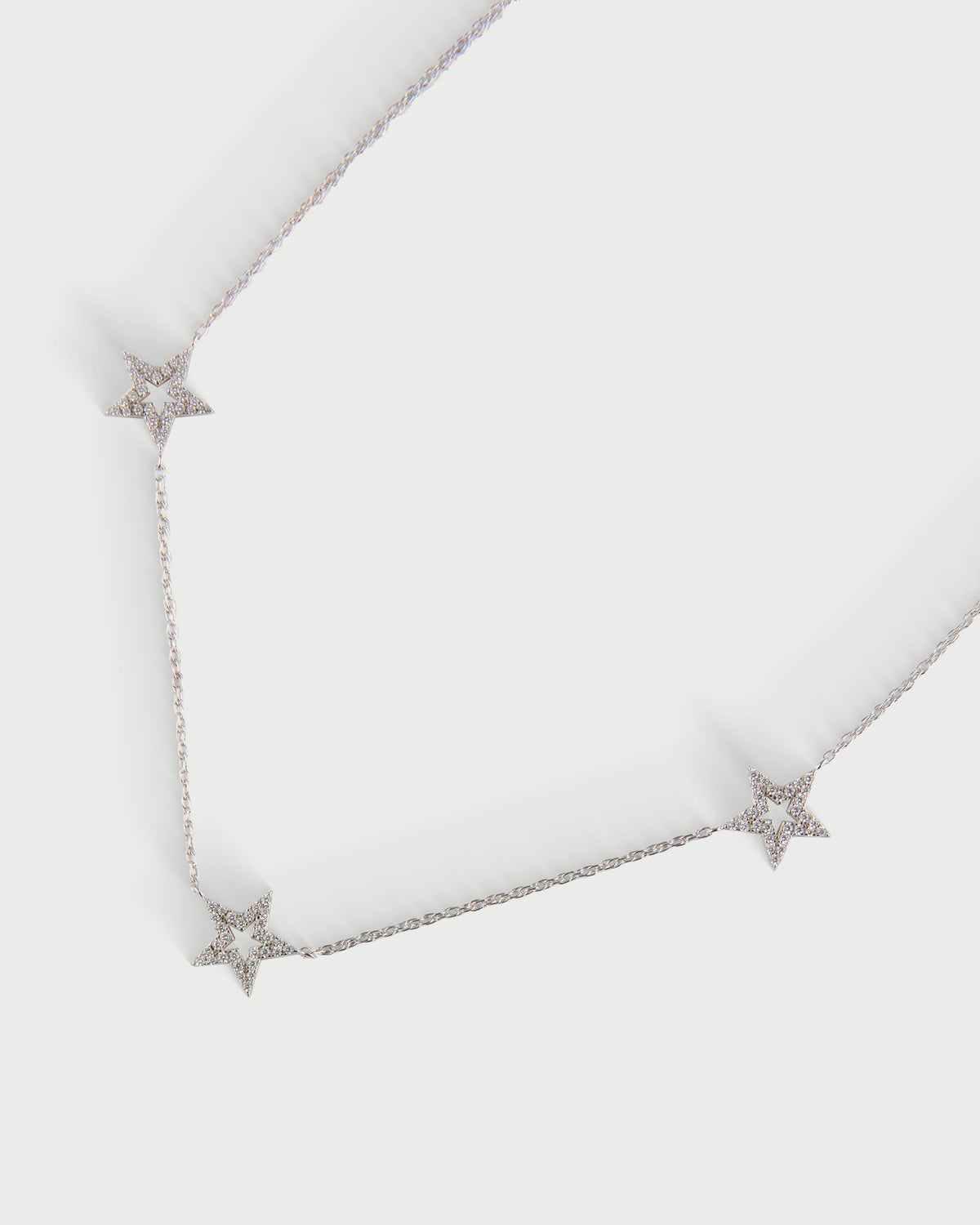 TRIPLE STAR NECKLACE - SILVER