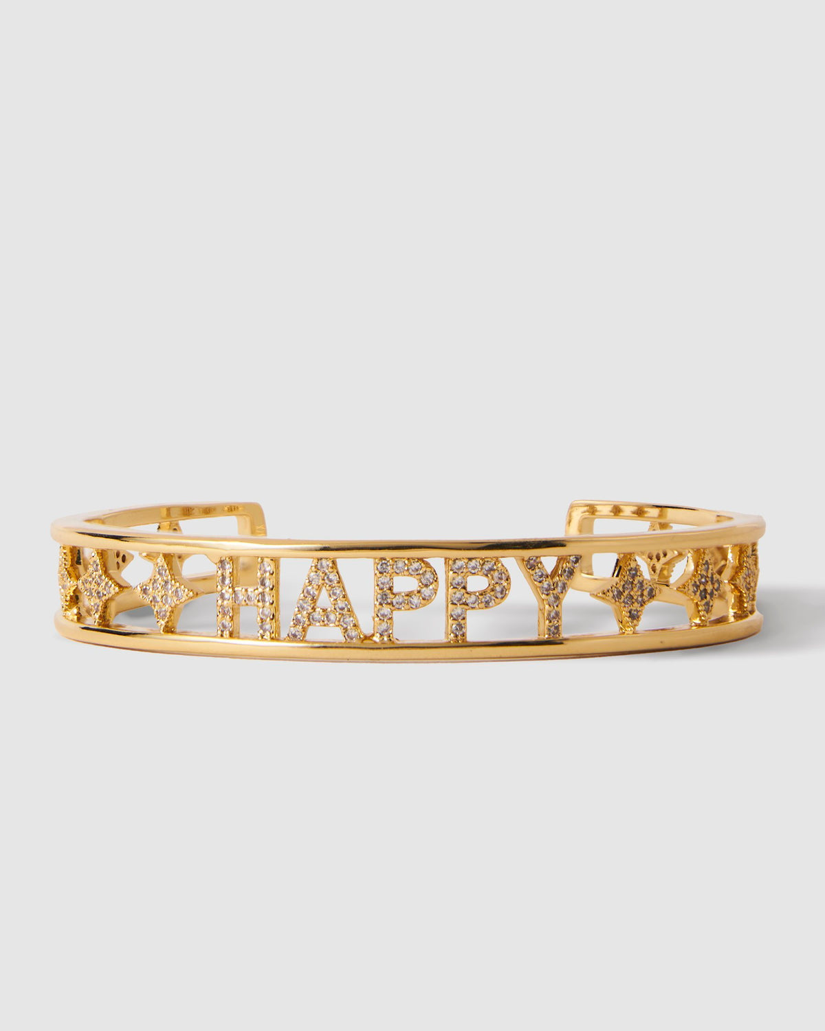 HAPPY GOLD CUFF BRACELET