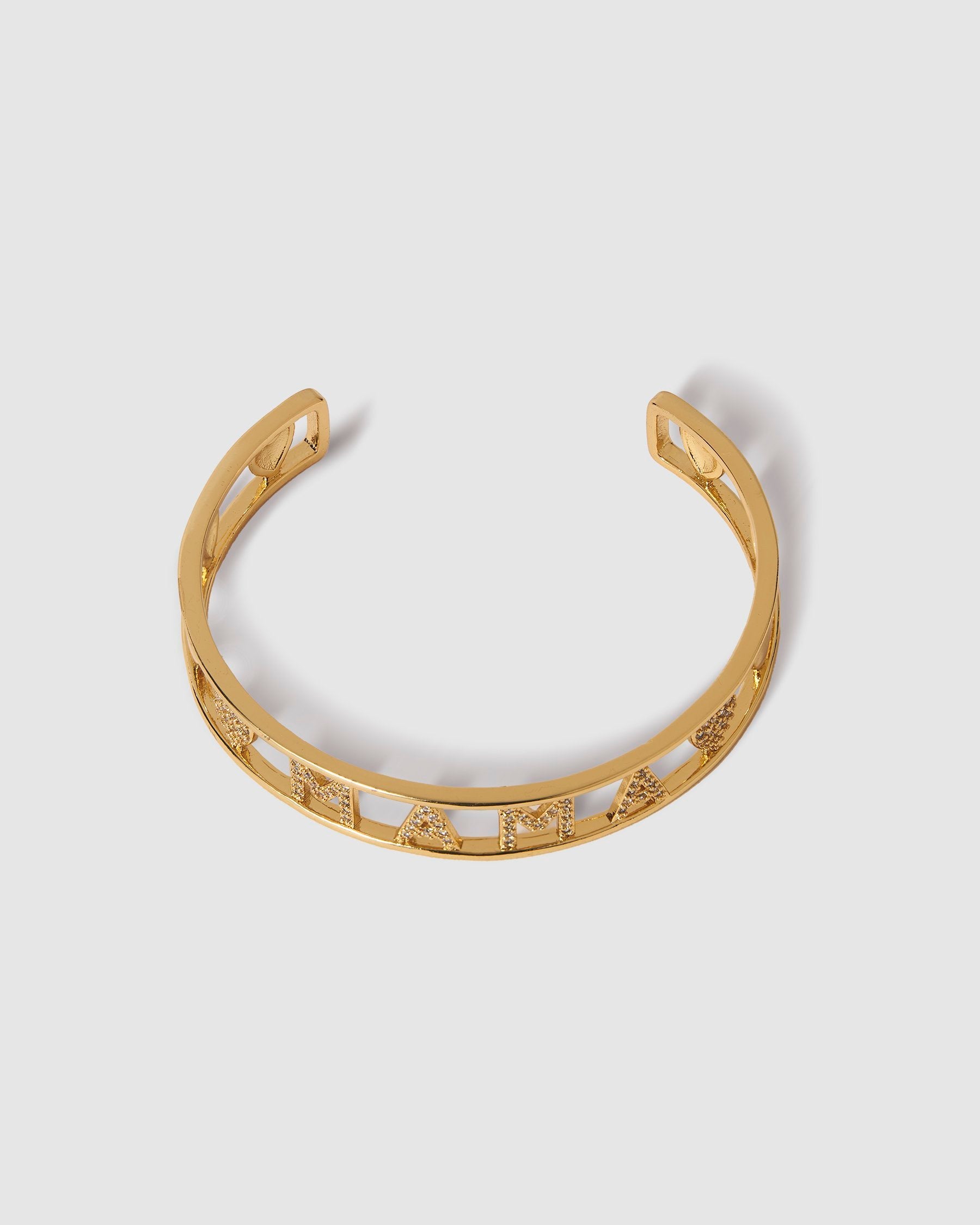 MAMA GOLD CUFF BRACELET