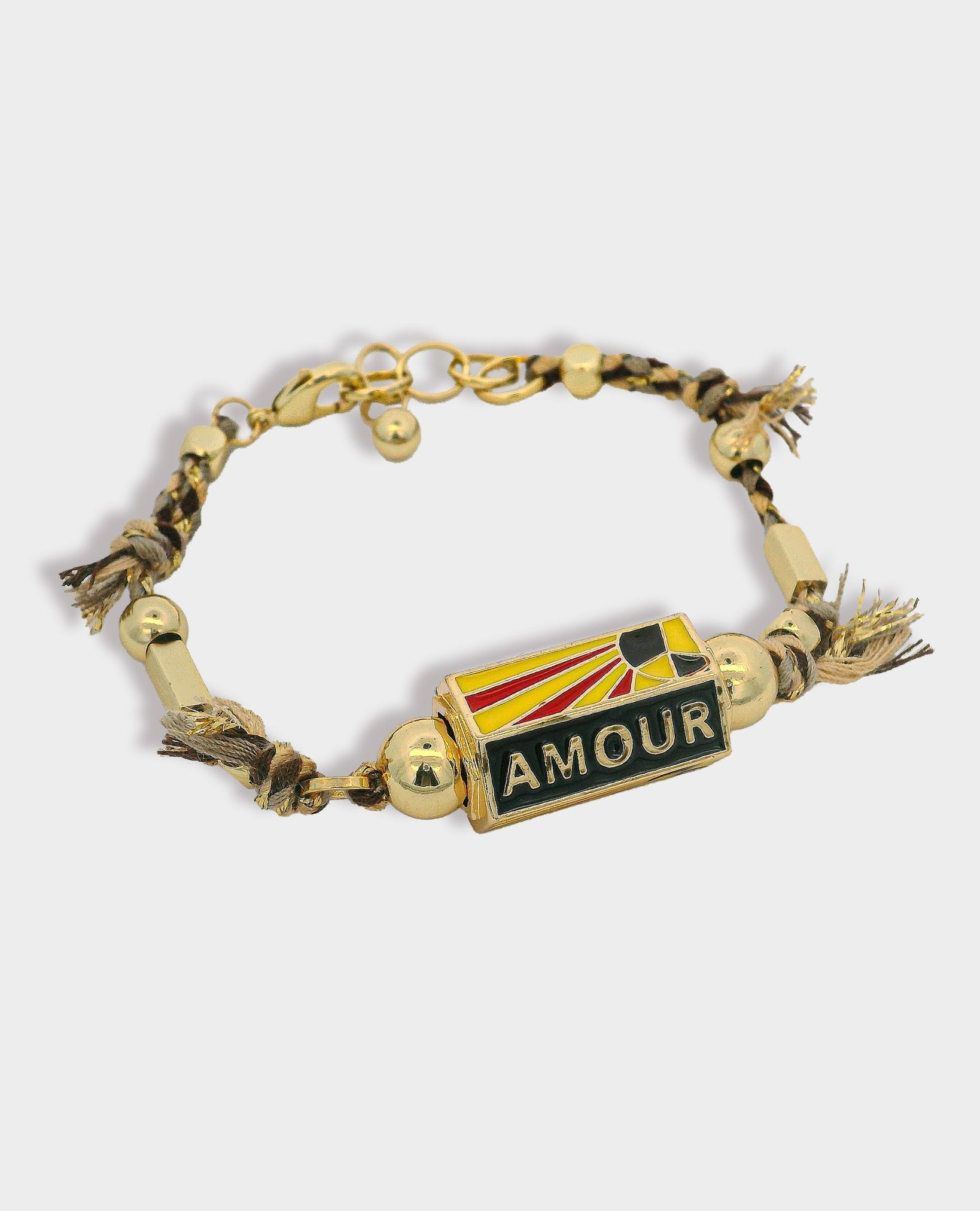 BOHEMIAN AMOUR CHARM BRACELET - BLACK