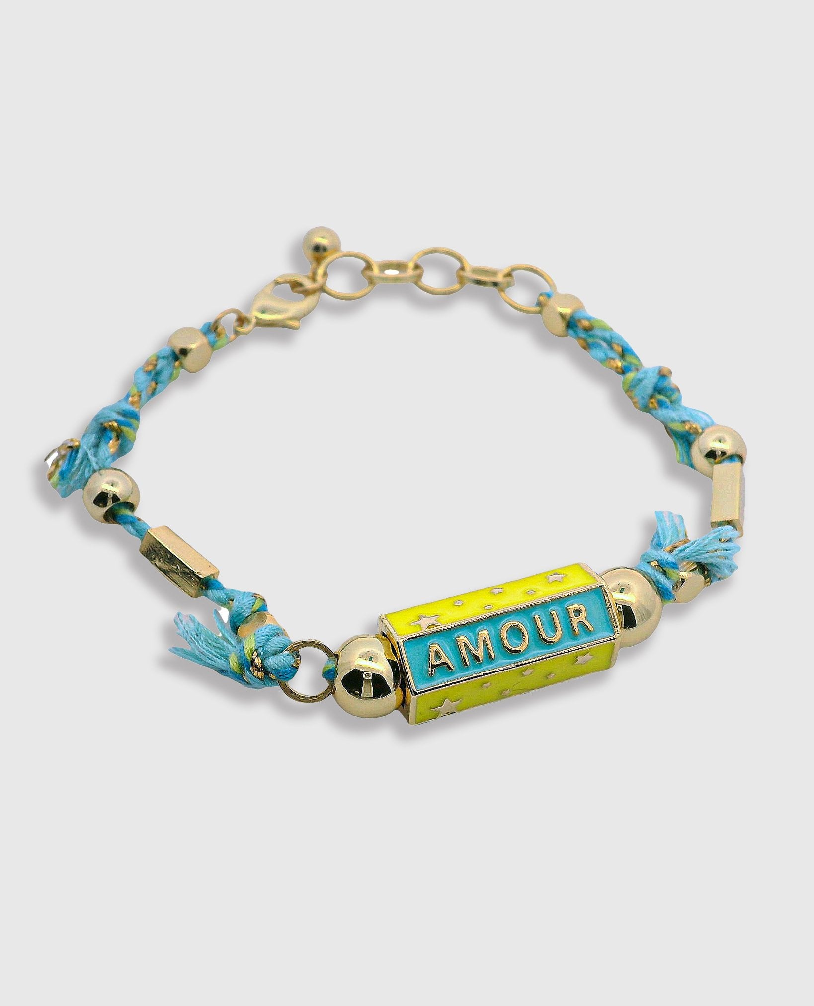 BOHEMIAN AMOUR CHARM BRACELET - OCEAN BLUE