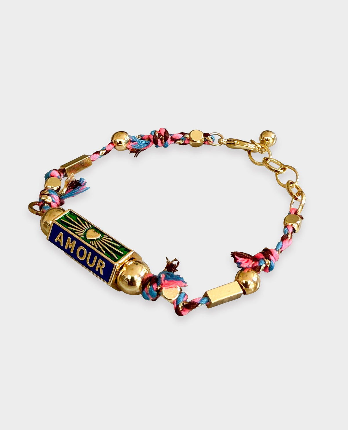 BOHEMIAN AMOUR CHARM BRACELET - BLUE