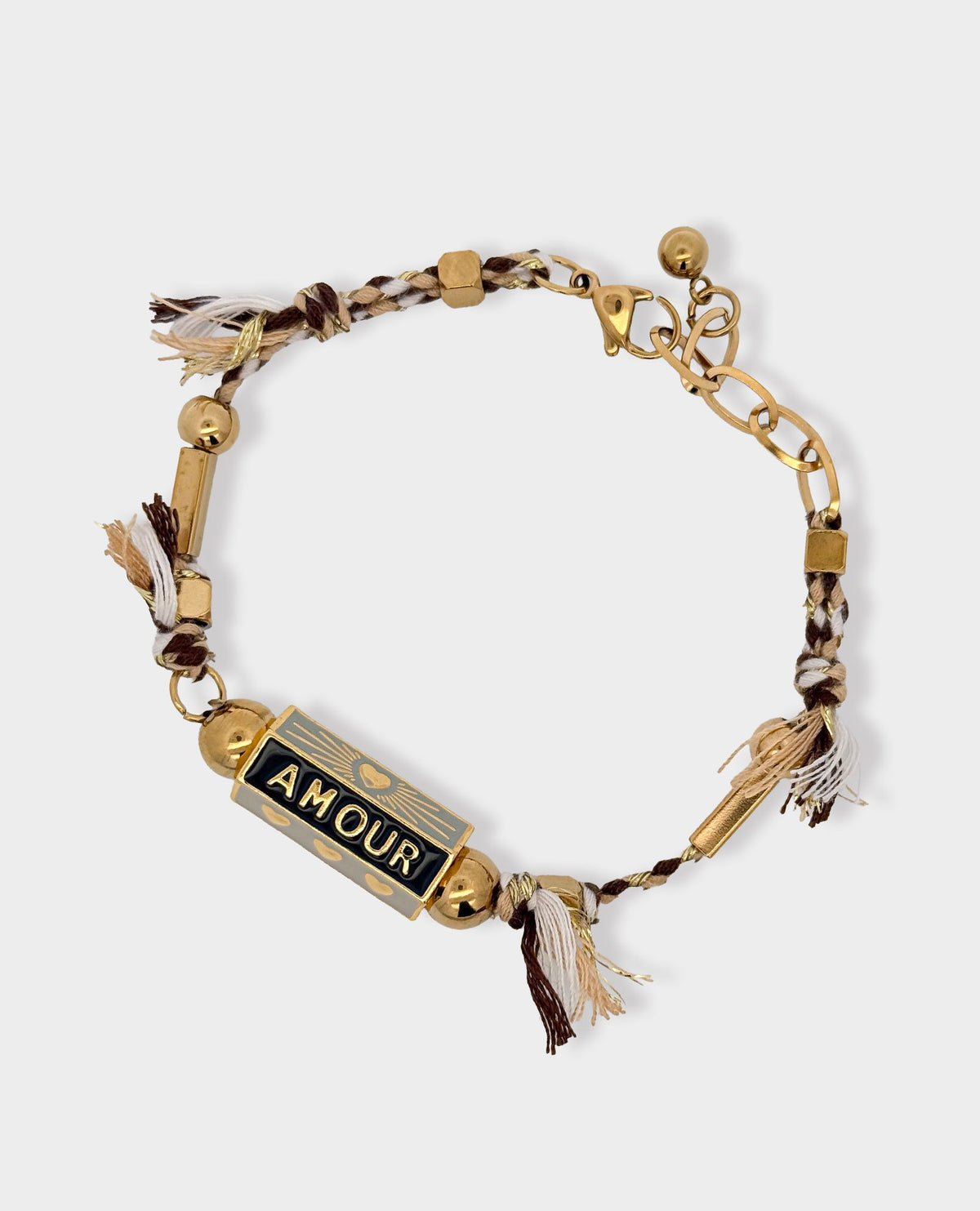 BOHEMIAN AMOUR CHARM BRACELET - CHARCOAL