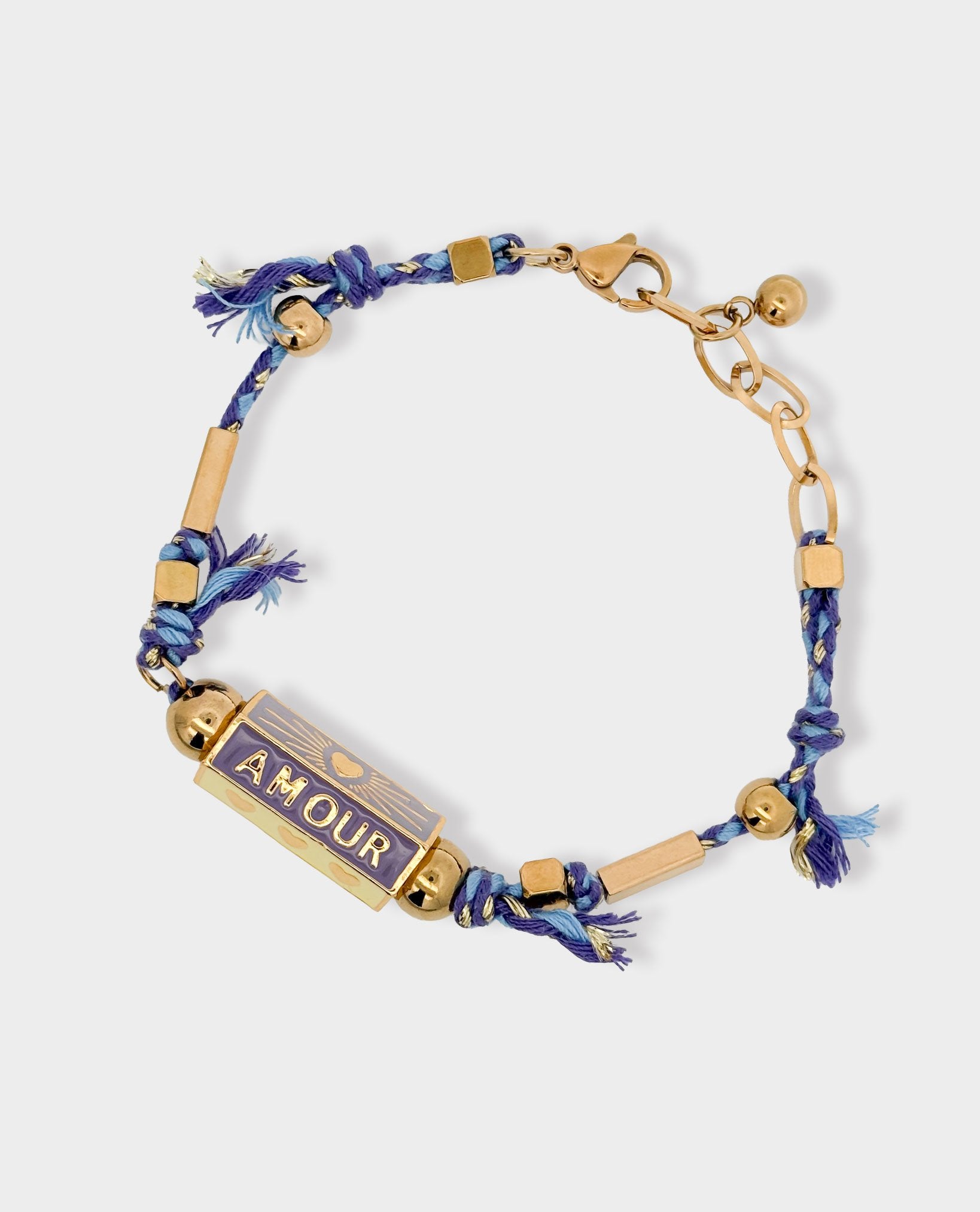 BOHEMIAN AMOUR CHARM BRACELET - VIOLET