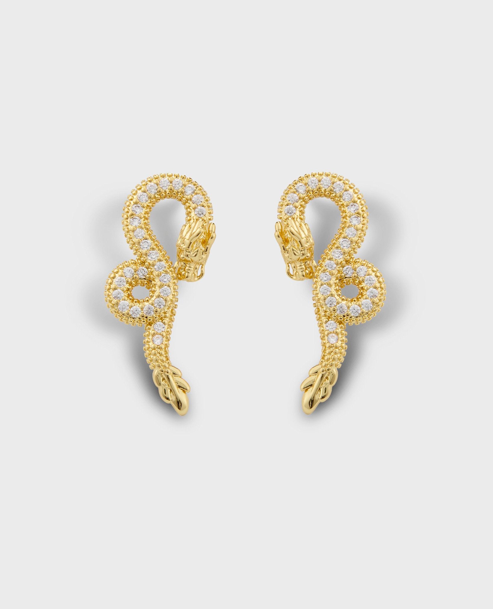 DRAGON GOLD STUD EARRINGS