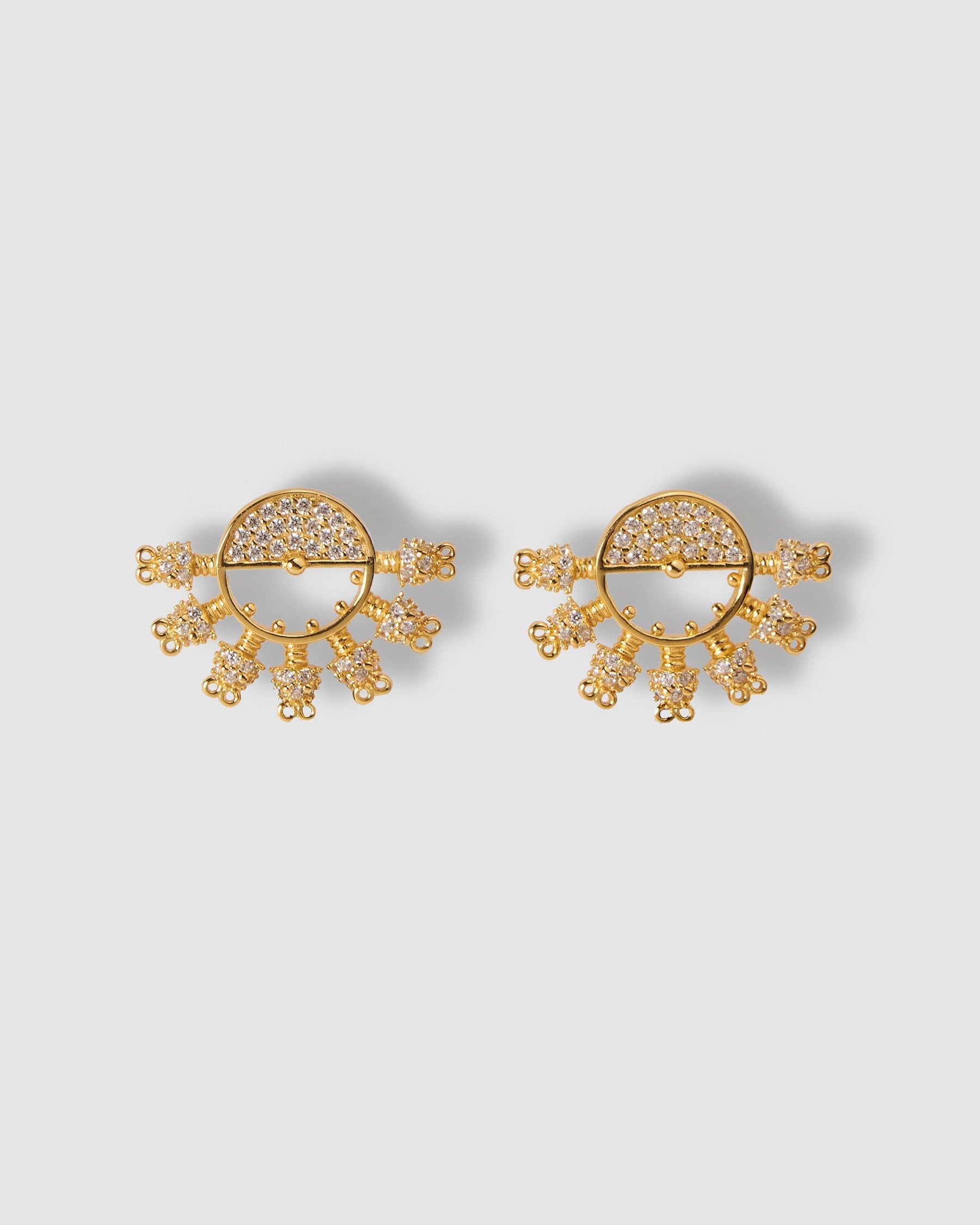 FAN GOLD EARRINGS