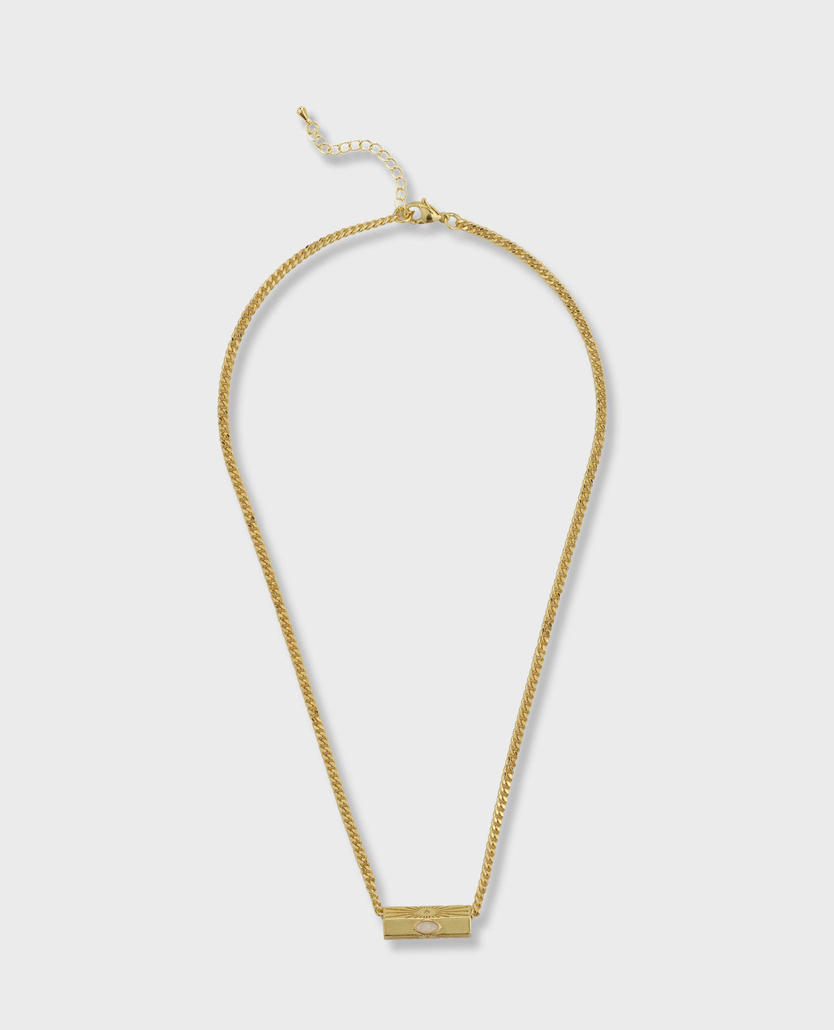 BOHEMIAN GOLD EVIL EYE NECKLACE