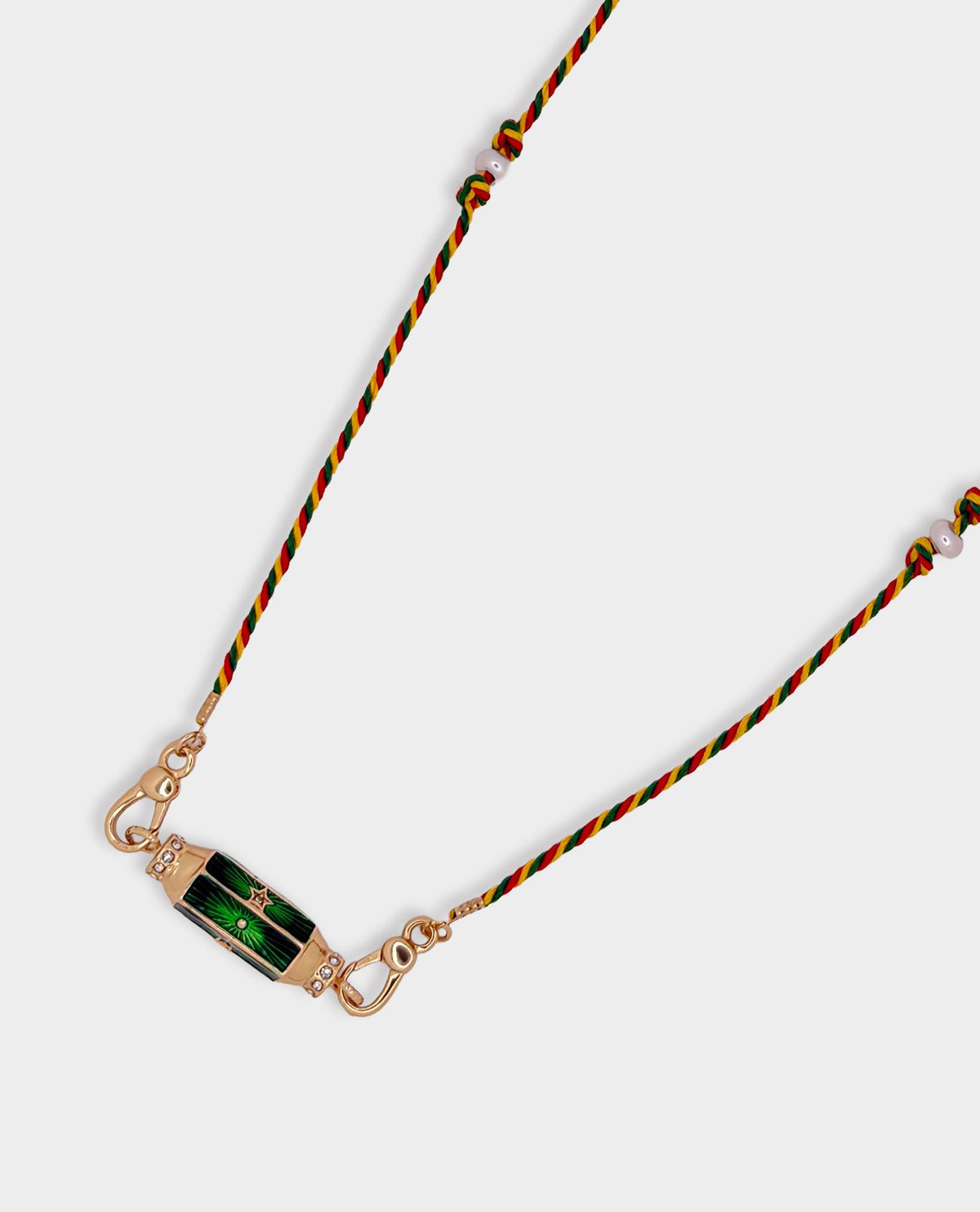 STARBURST AMULET PENDANT NECKLACE - EMERALD