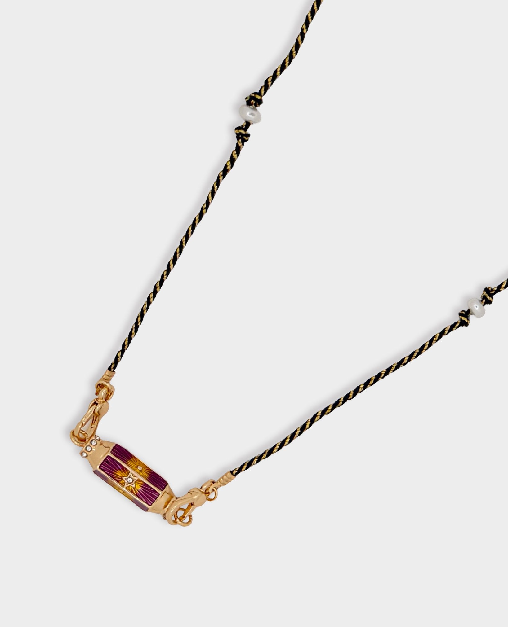 STARBURST AMULET PENDANT NECKLACE - PURPLE