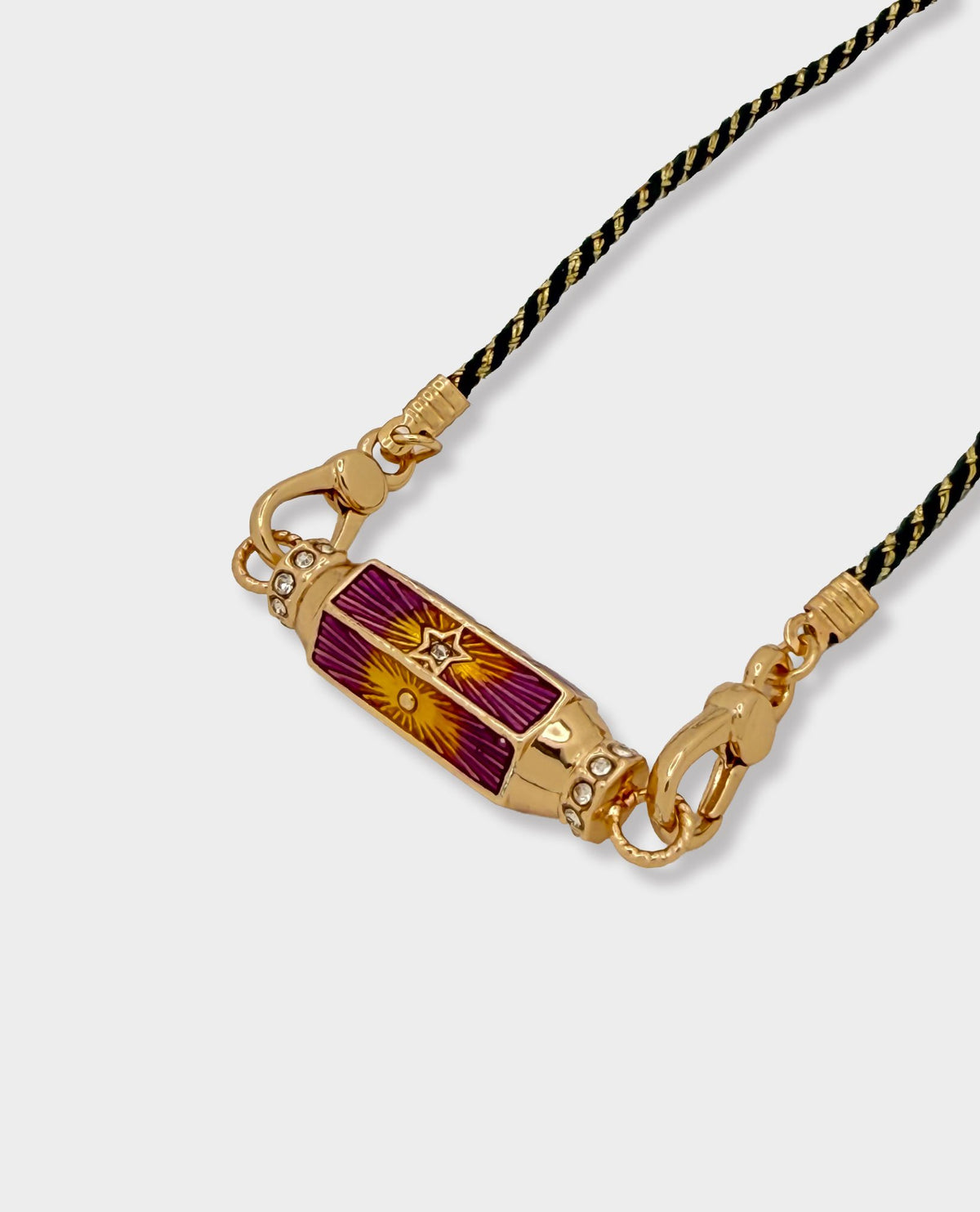 STARBURST AMULET PENDANT NECKLACE - PURPLE