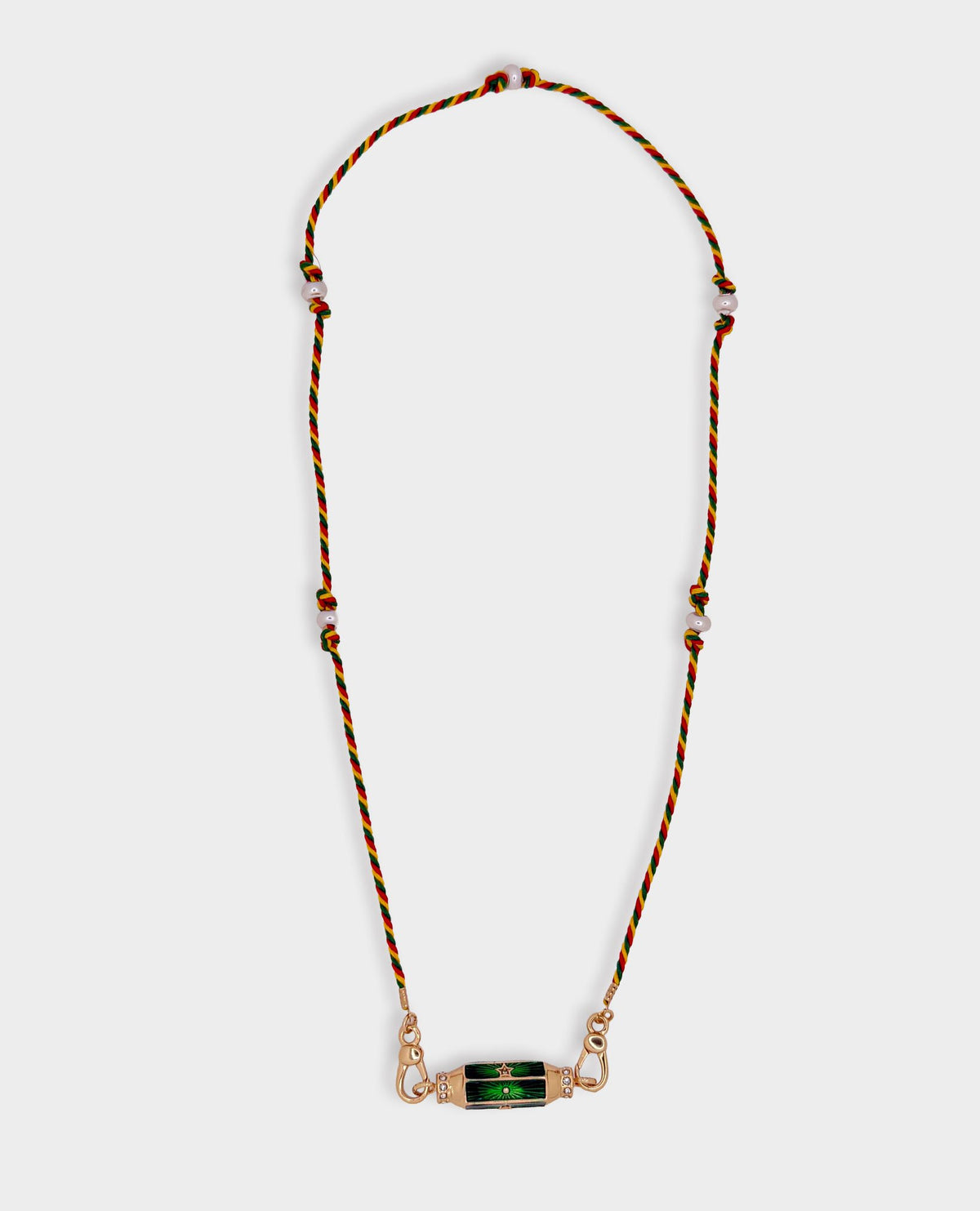 STARBURST AMULET PENDANT NECKLACE - EMERALD