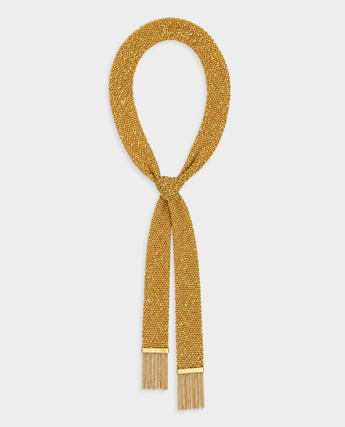 LUXE: THE GOLD MESH SCARF NECKLACE