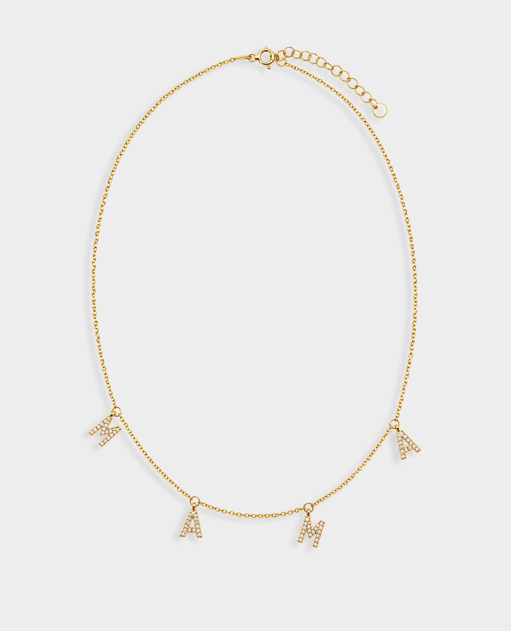 MAMA GOLD LETTER NECKLACE