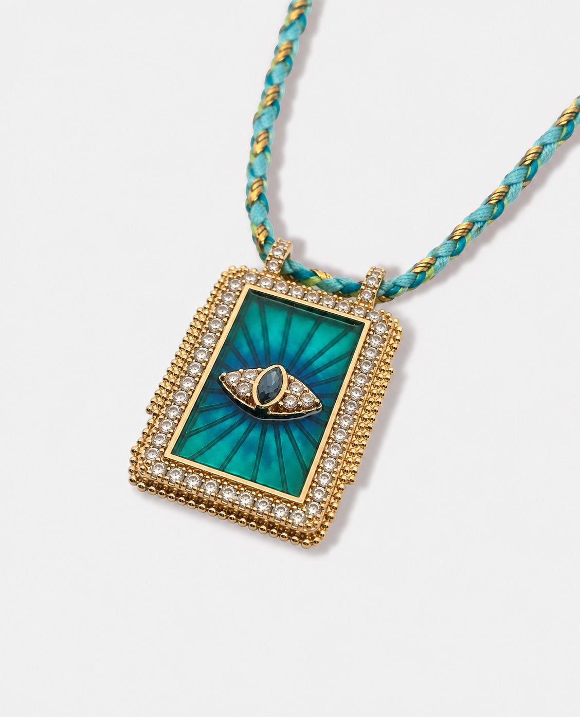 EVIL EYE PENDANT NECKLACE - TURQUOISE