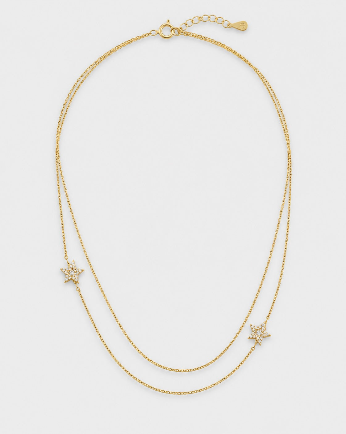 THE MARISA STAR LARIAT GOLD NECKLACE