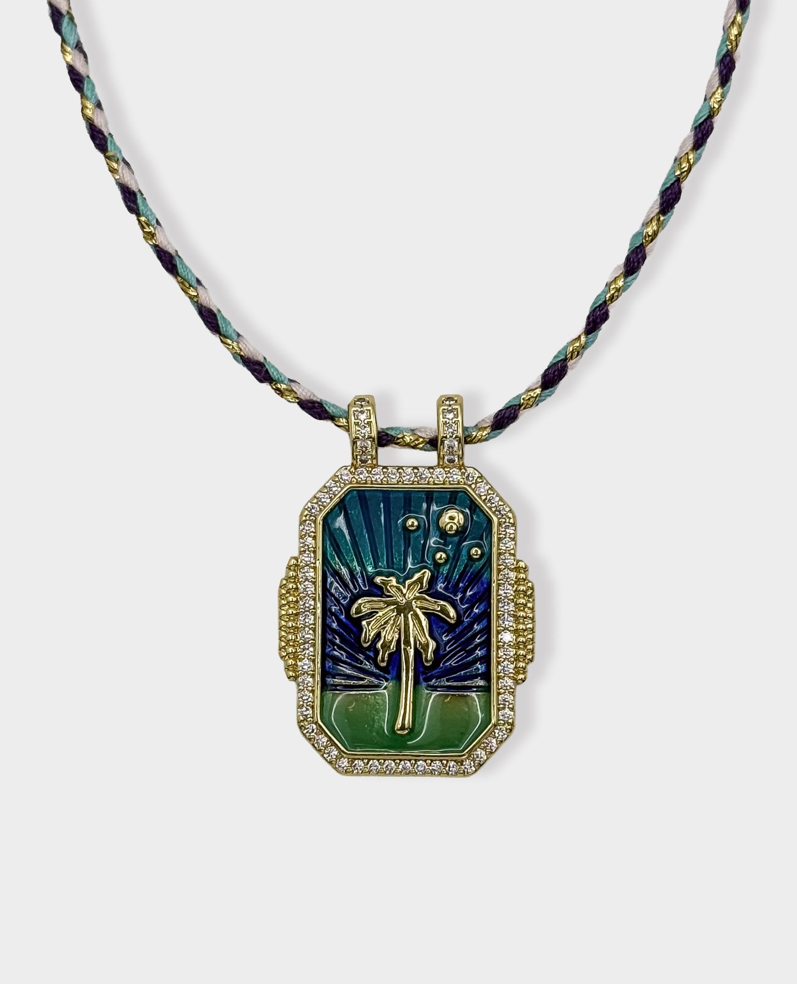 PALM TREE PENDANT NECKLACE