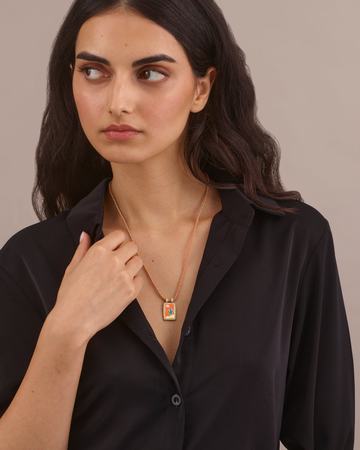 MINI CACTUS PENDANT NECKLACE