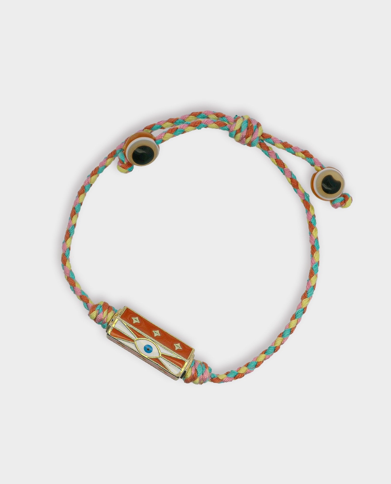 BOHEMIAN EVIL EYE BRACELET- ORANGE