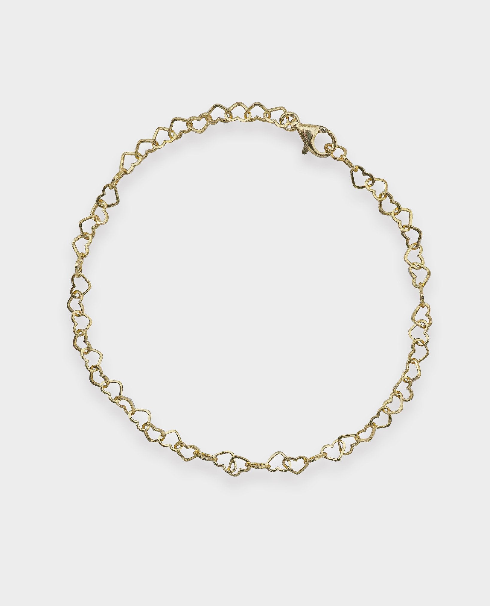 HEART GOLD CHAIN BRACELET