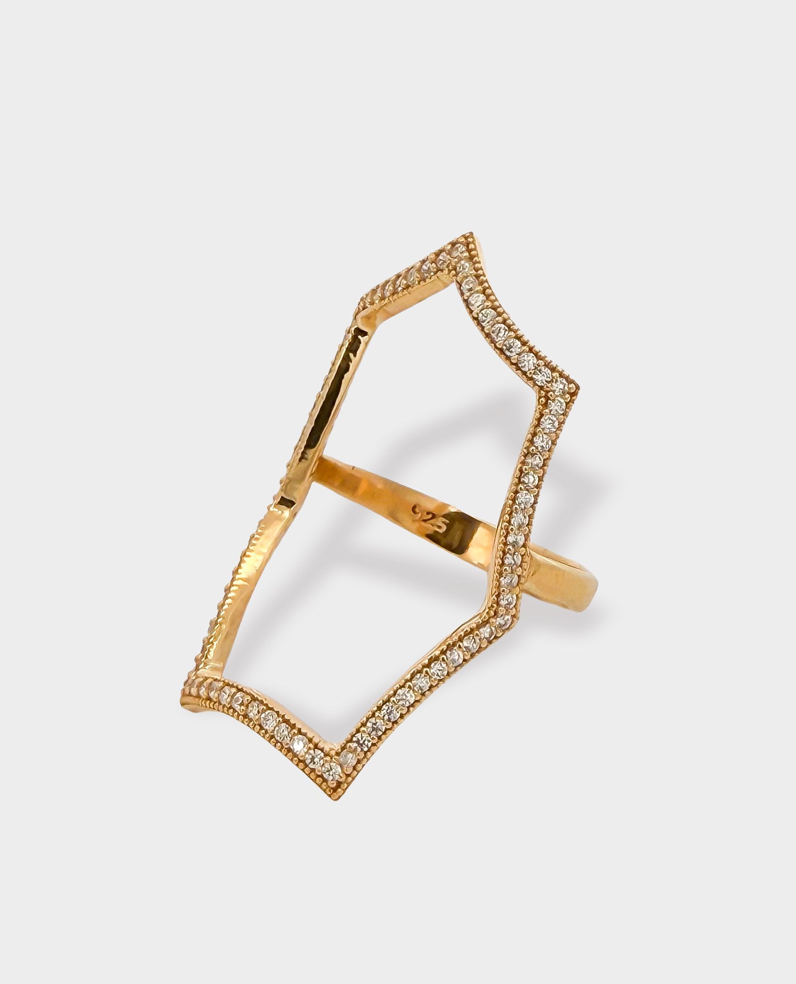 WEB GOLD RING 7