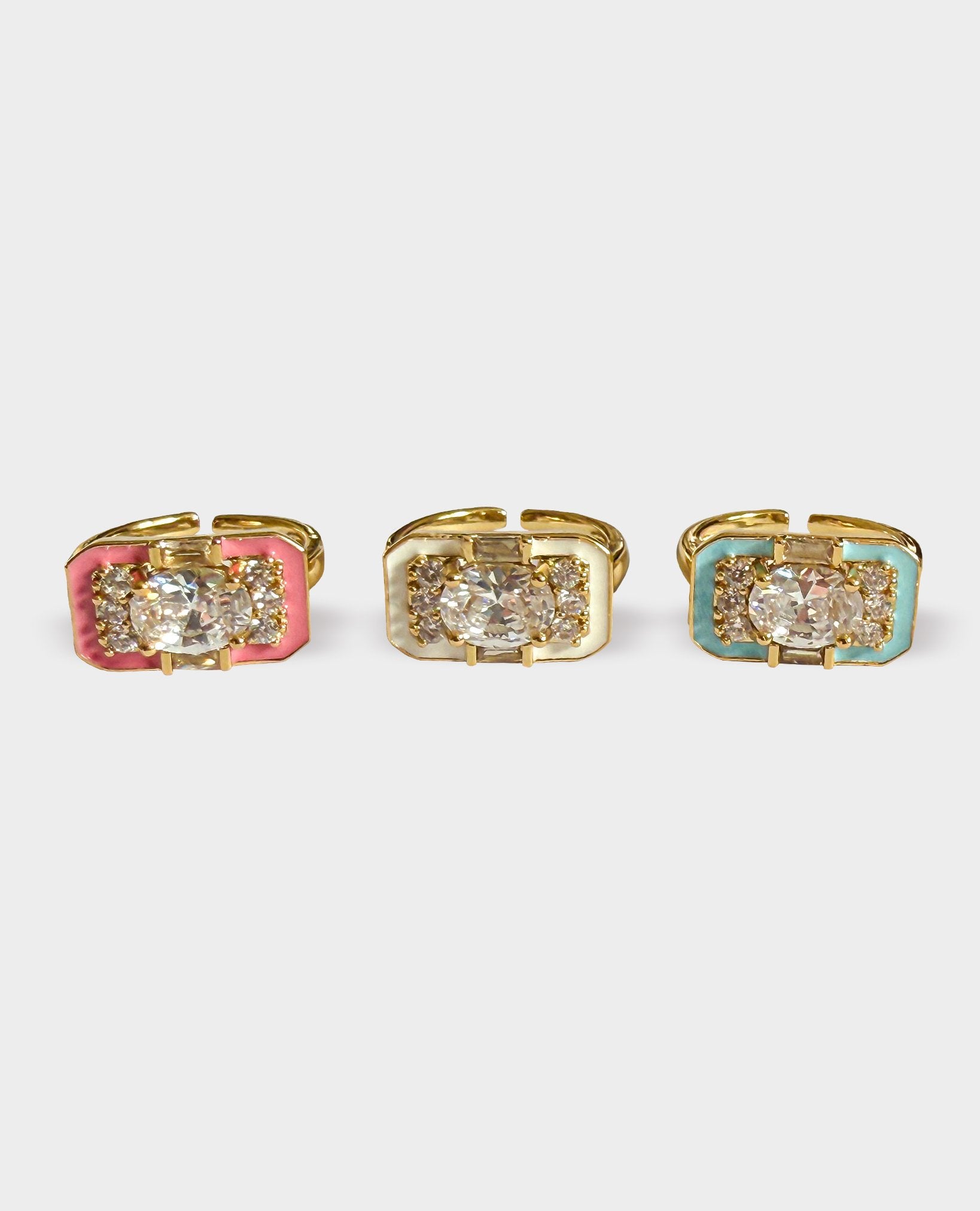 ART DECO GOLD RING - TURQUOISE