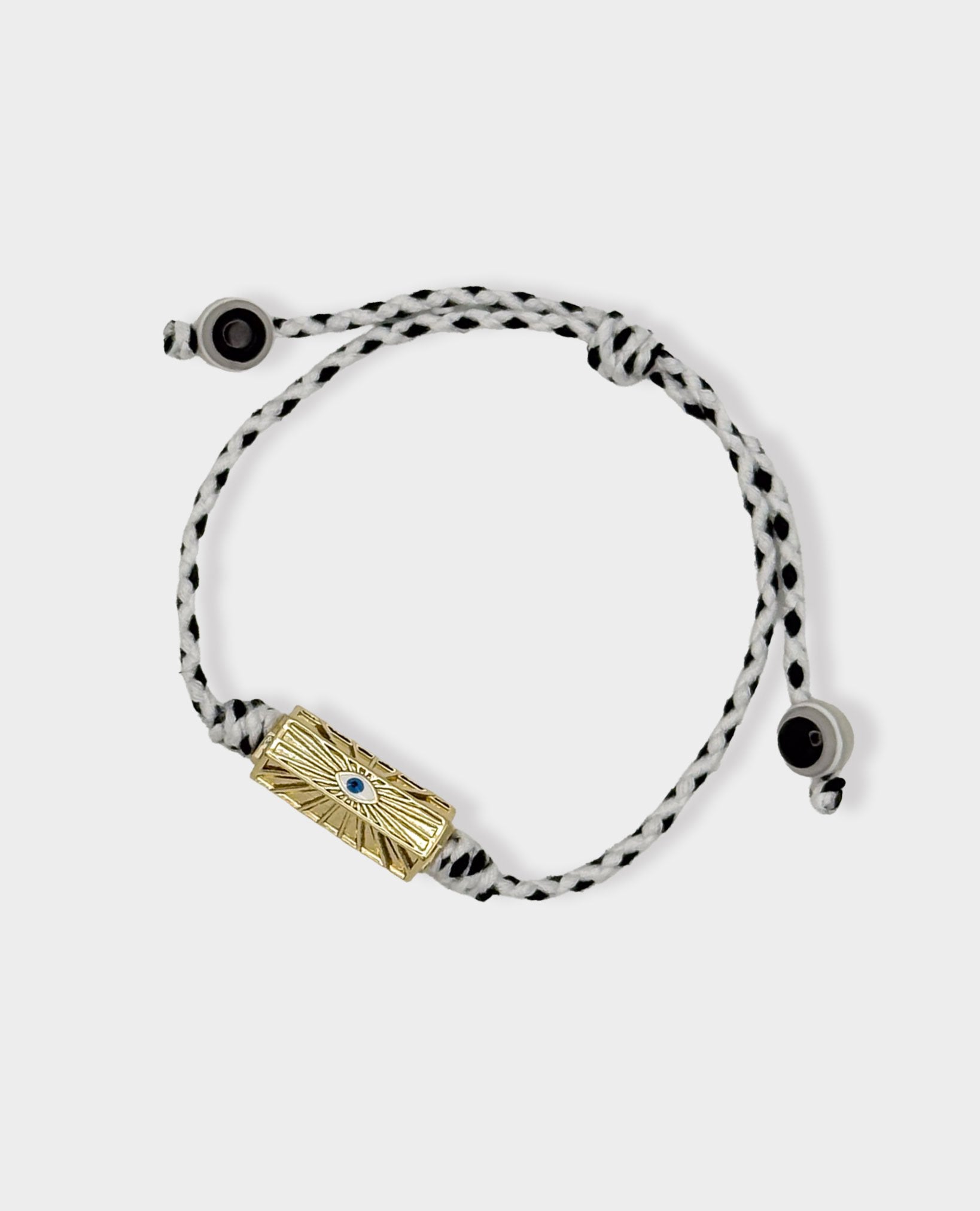 BOHEMIAN EVIL EYE BRACELET SET - BLACK & WHITE