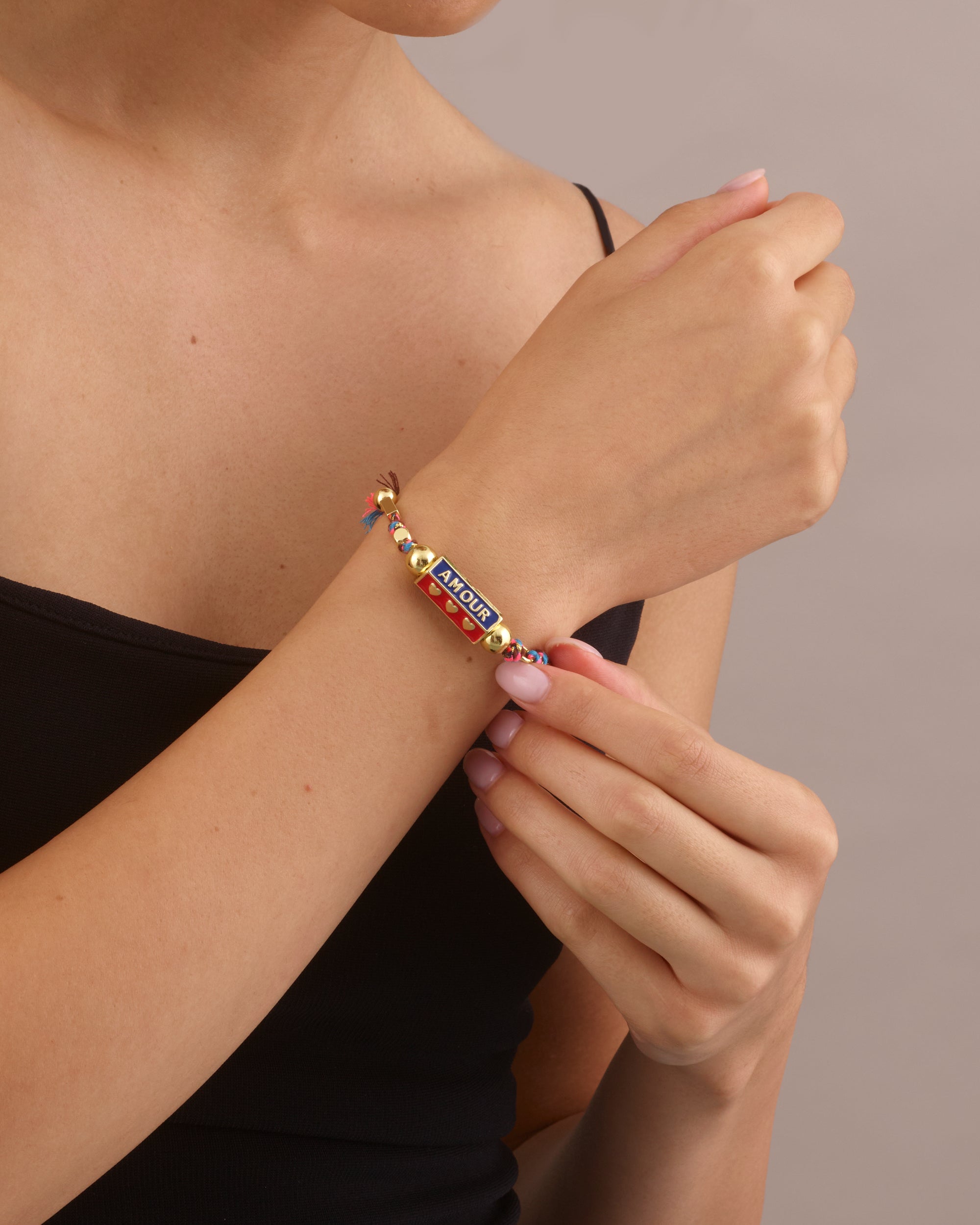BOHEMIAN AMOUR CHARM BRACELET - BLUE