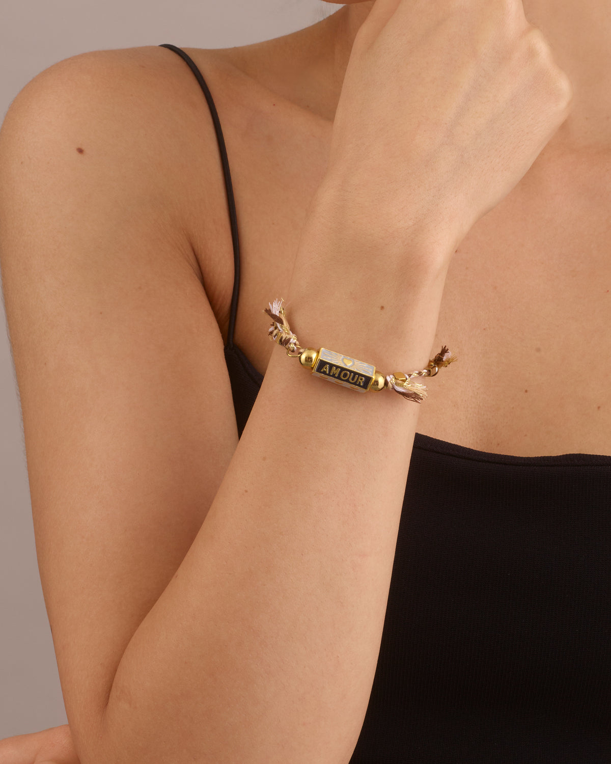 BOHEMIAN AMOUR CHARM BRACELET - CHARCOAL