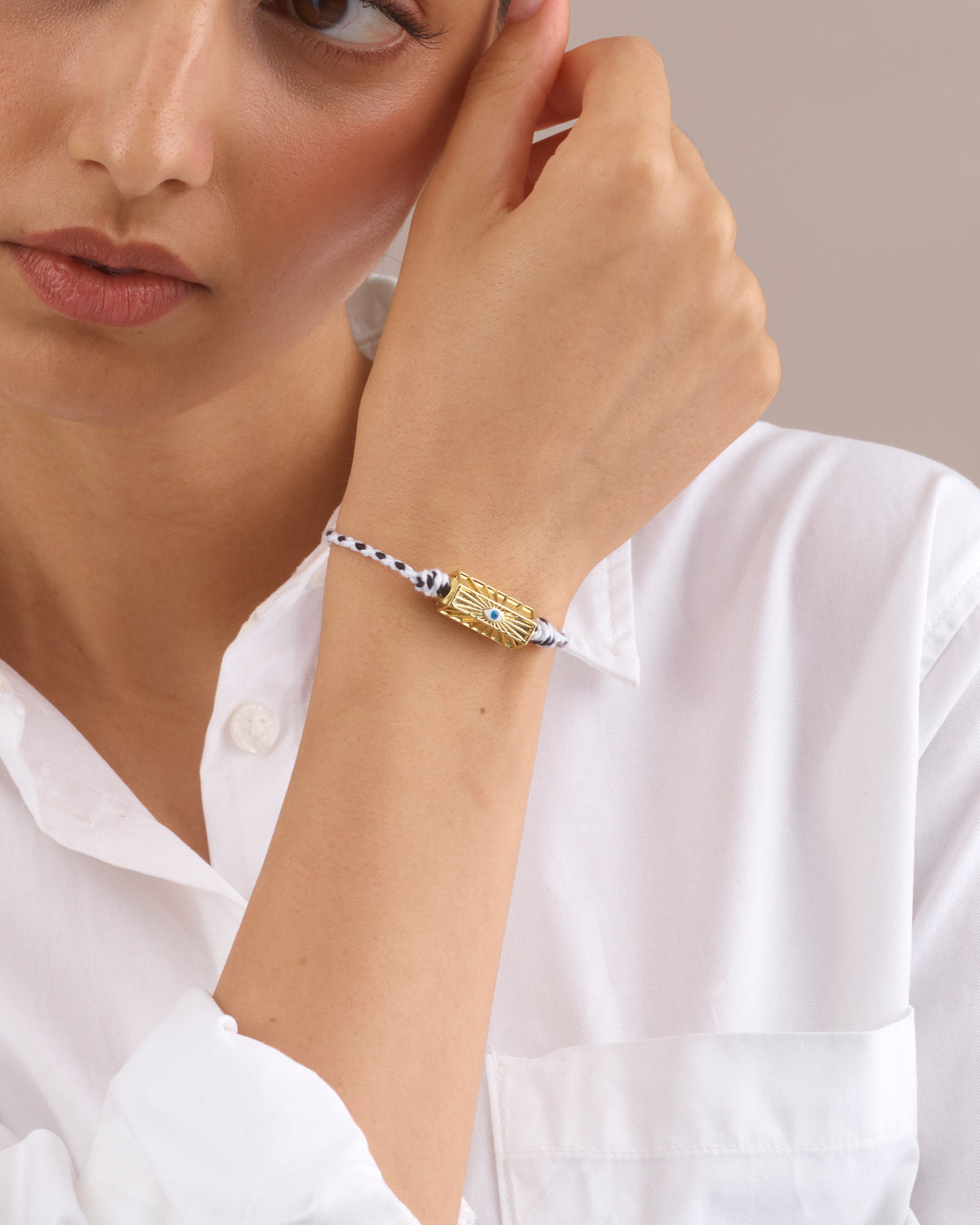 BOHEMIAN EVIL EYE BRACELET - BLACK