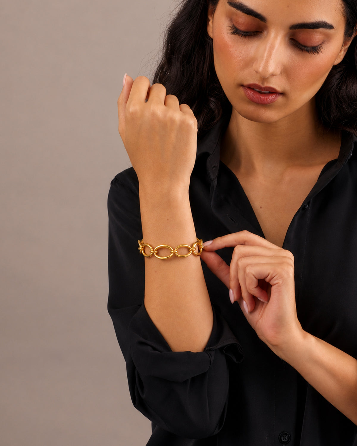 CHUNKY GOLD CHAIN BRACELET