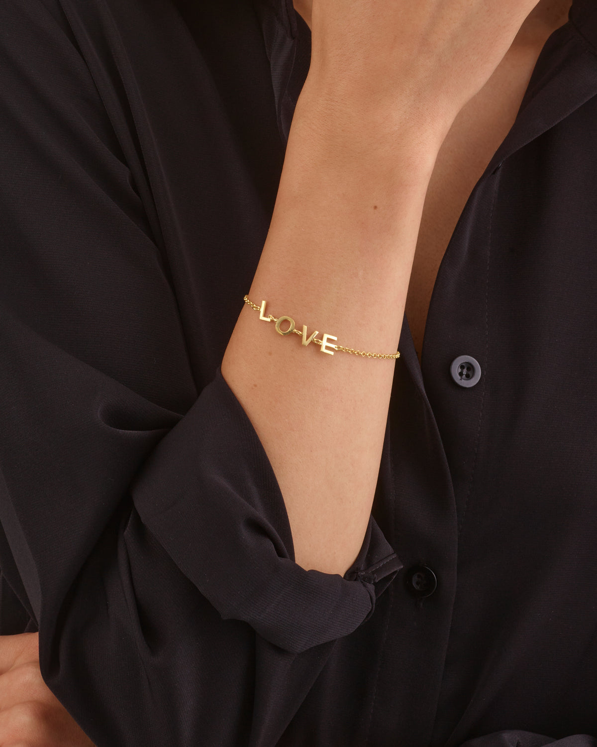 LOVE LETTER GOLD BRACELET