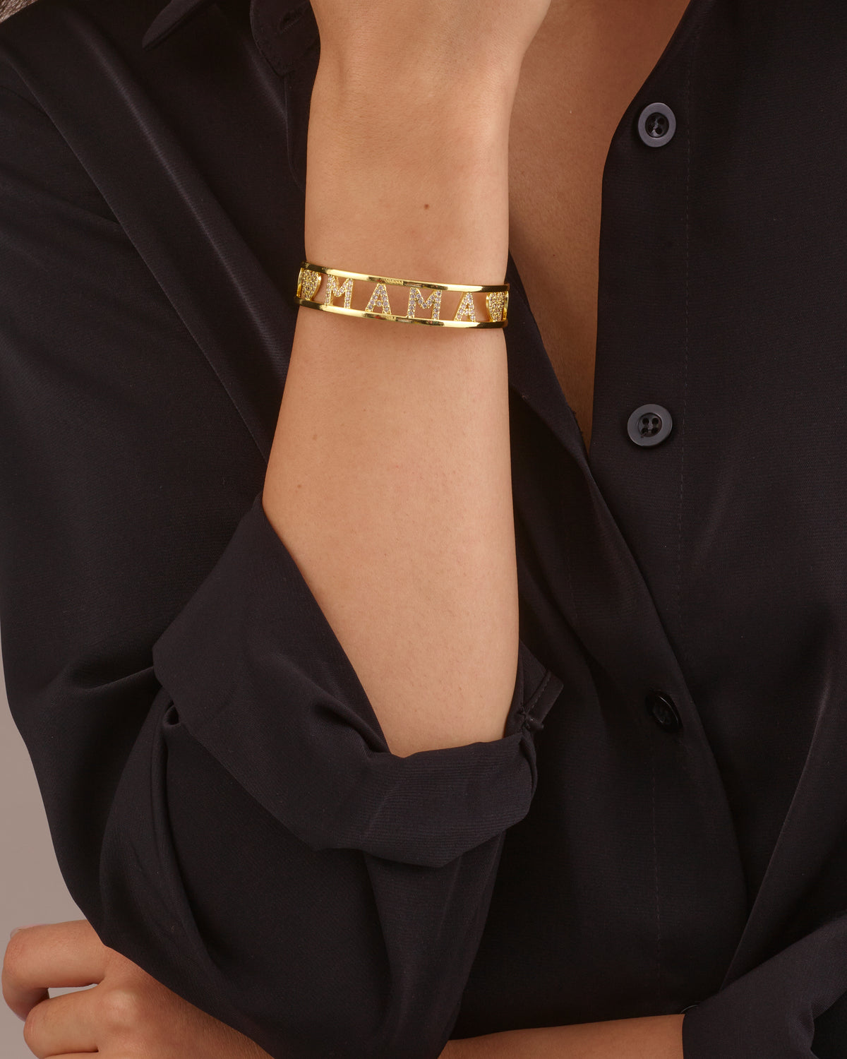MAMA GOLD CUFF BRACELET