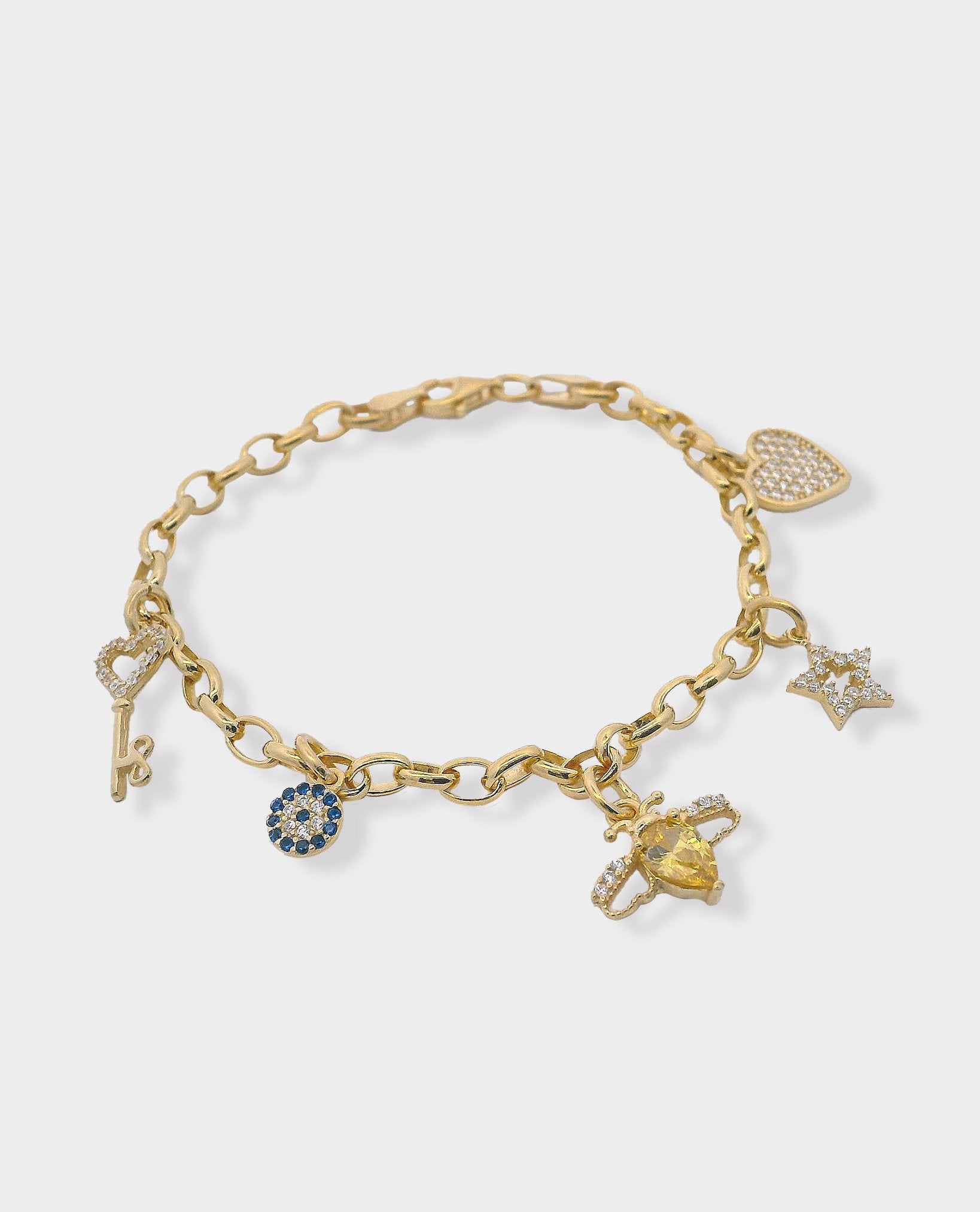 LUCKY CHARMS GOLD BRACELET