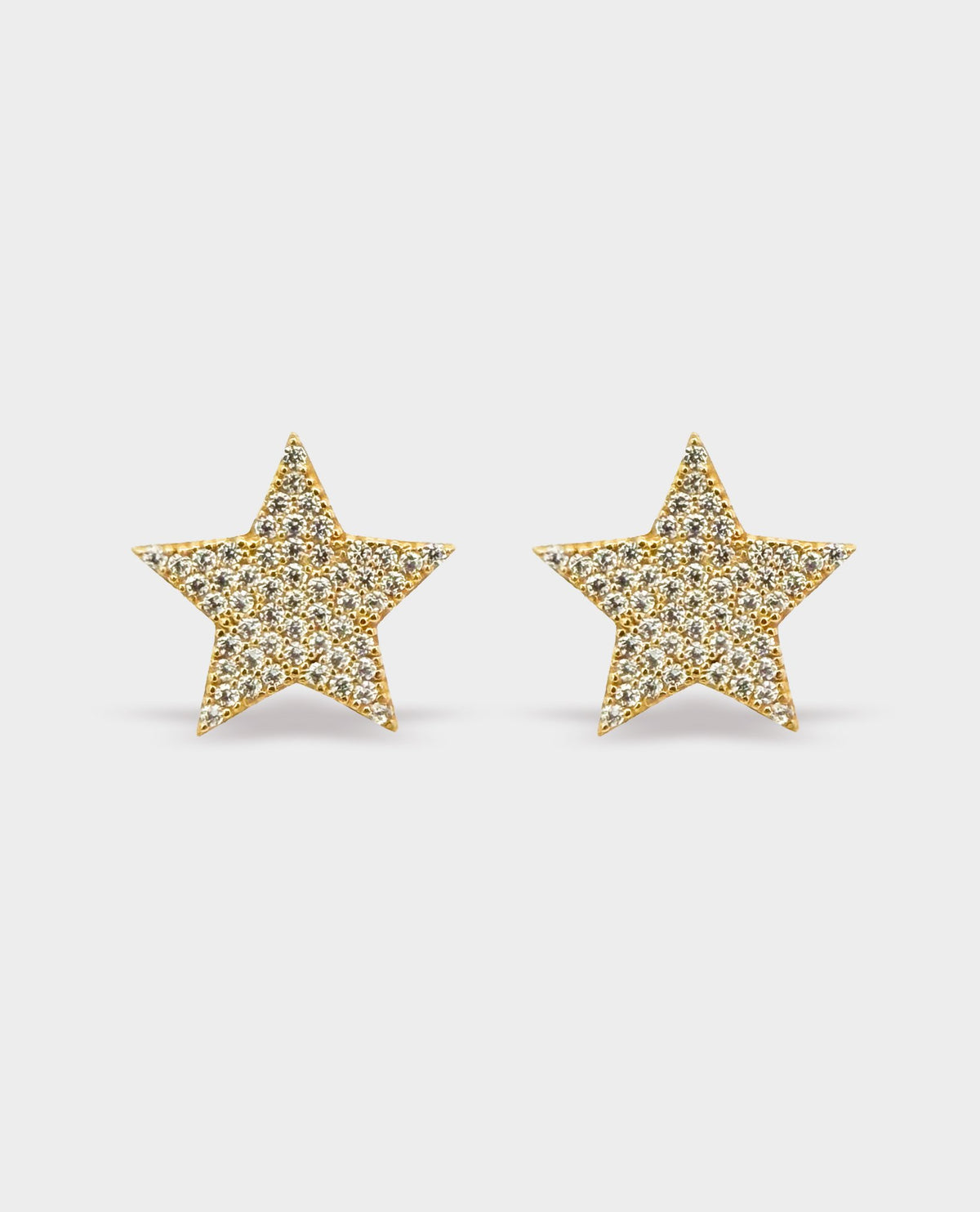 DIAMOND STAR GOLD STUD EARRINGS