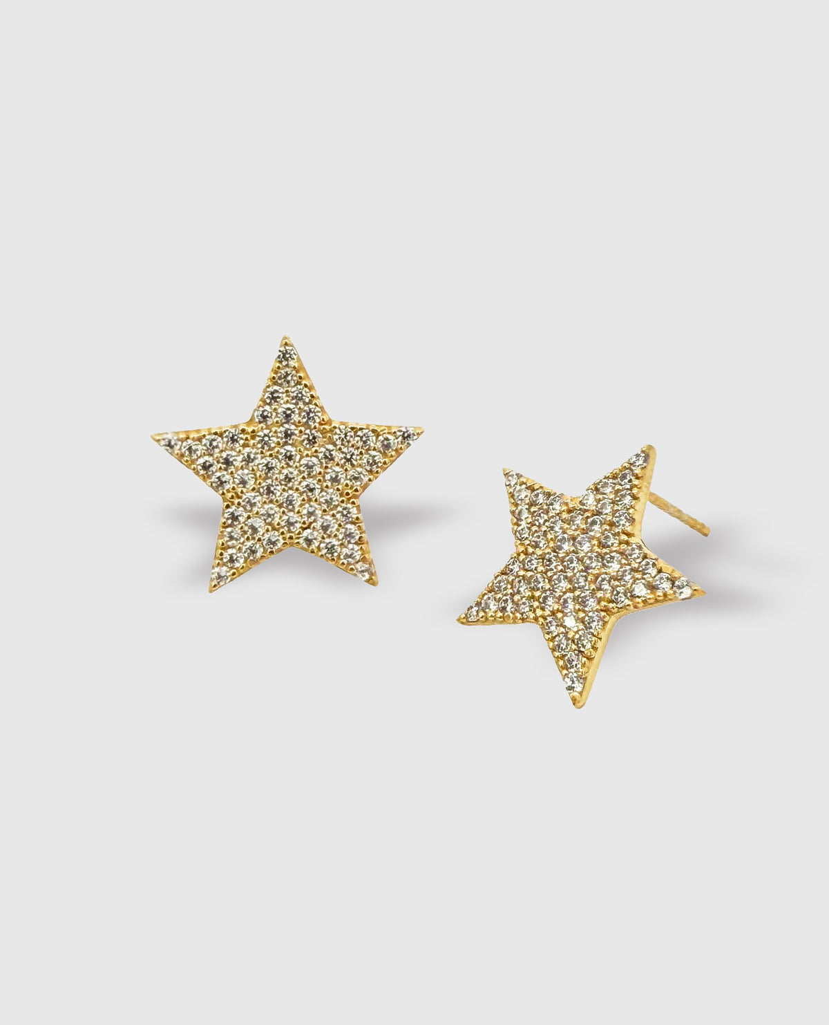 DIAMOND STAR GOLD STUD EARRINGS