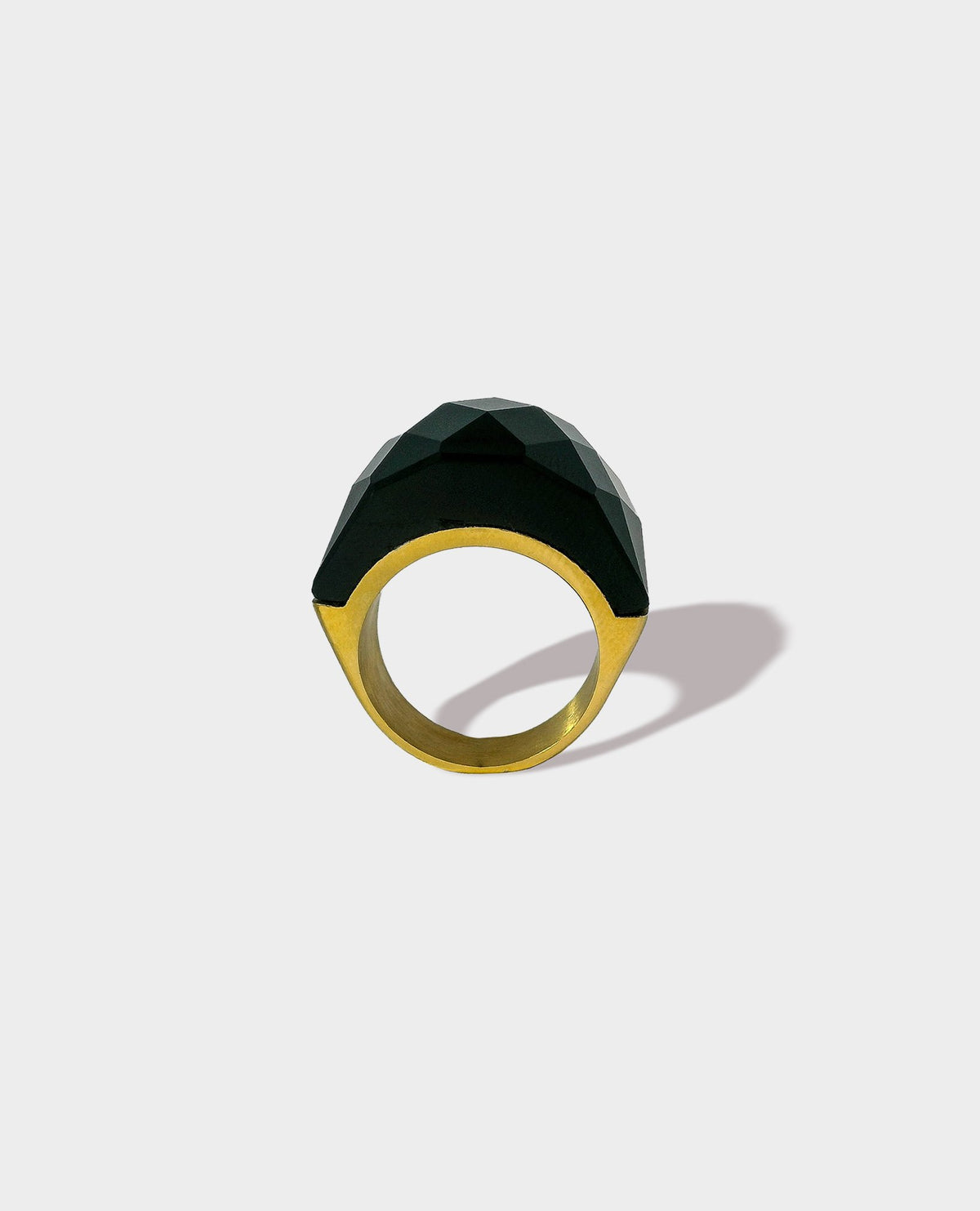 DISCO RING - BLACK & GOLD