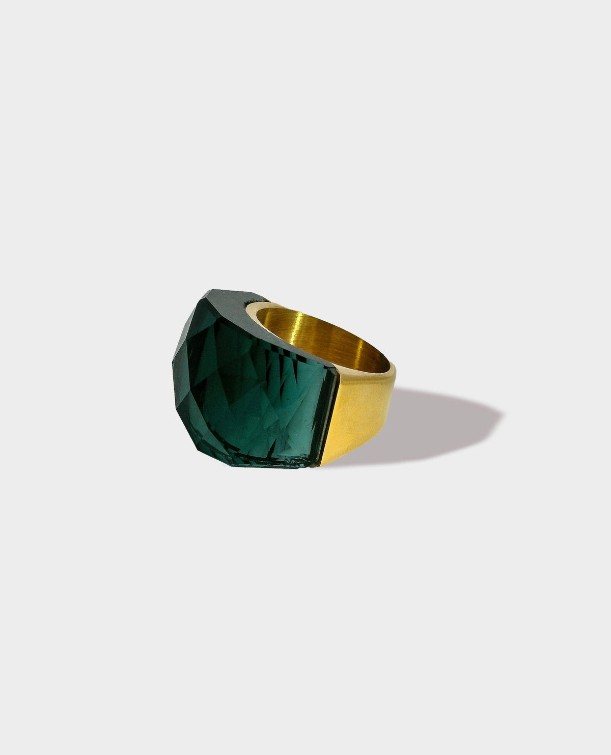 DISCO RING - GREEN & GOLD 7