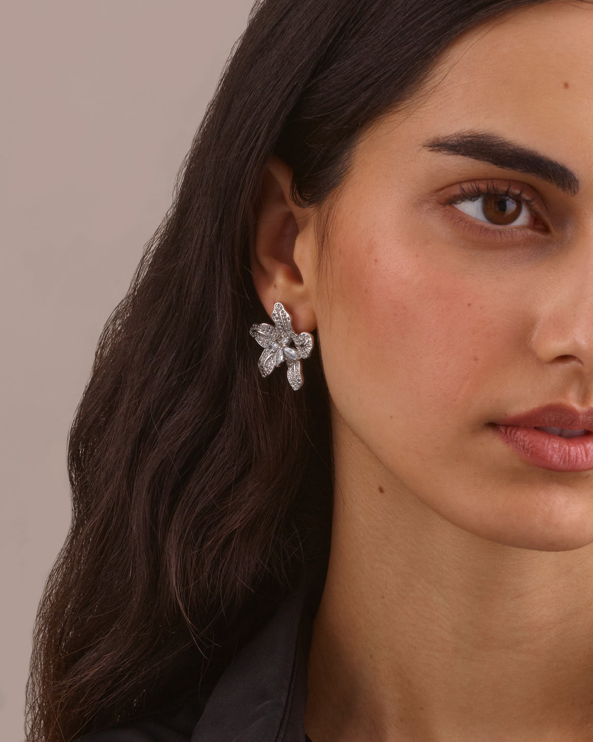 BLOSSOM SILVER STUD EARRINGS